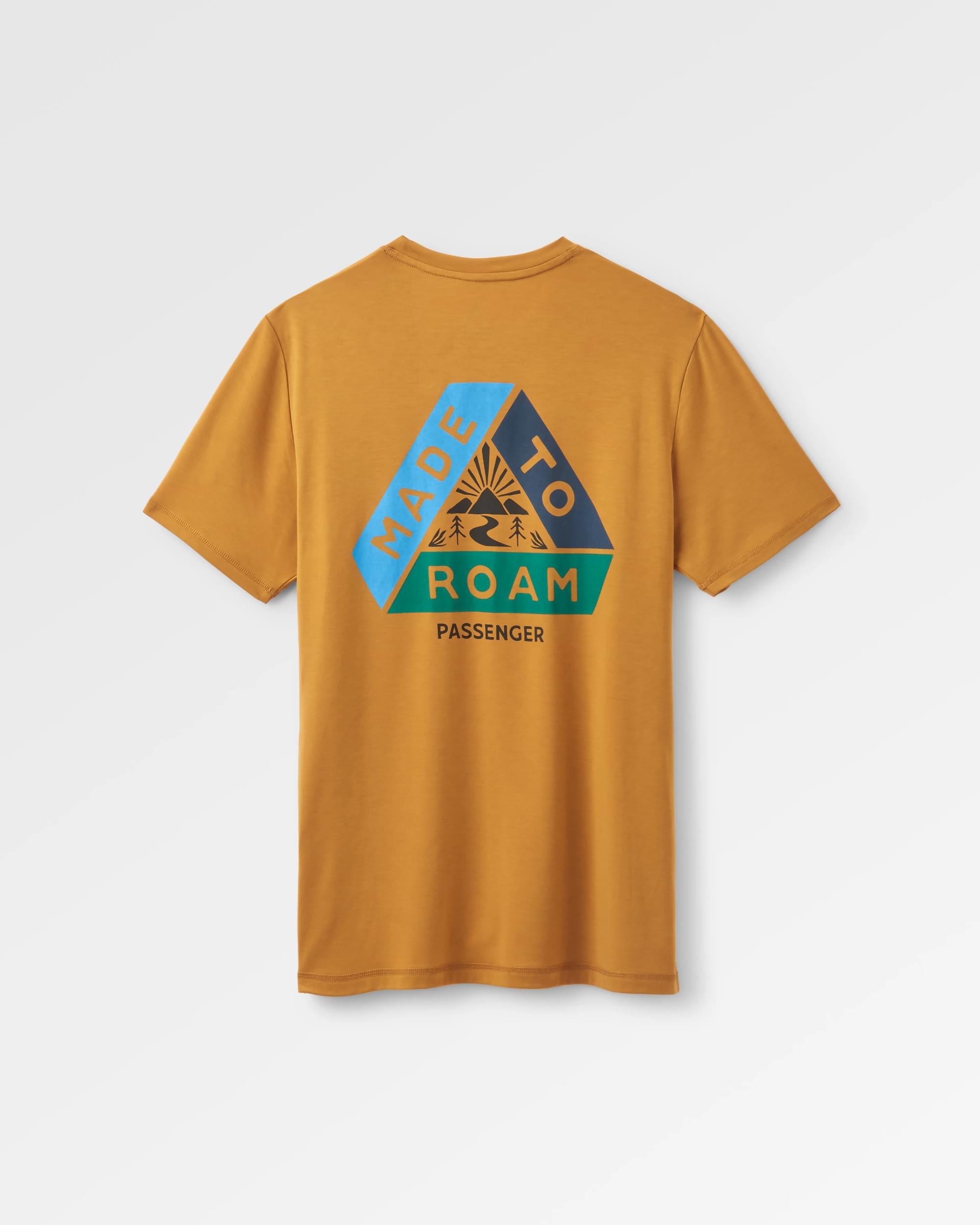 Trail Active Recycled T-shirt - Dusty Ochre - Flatlay