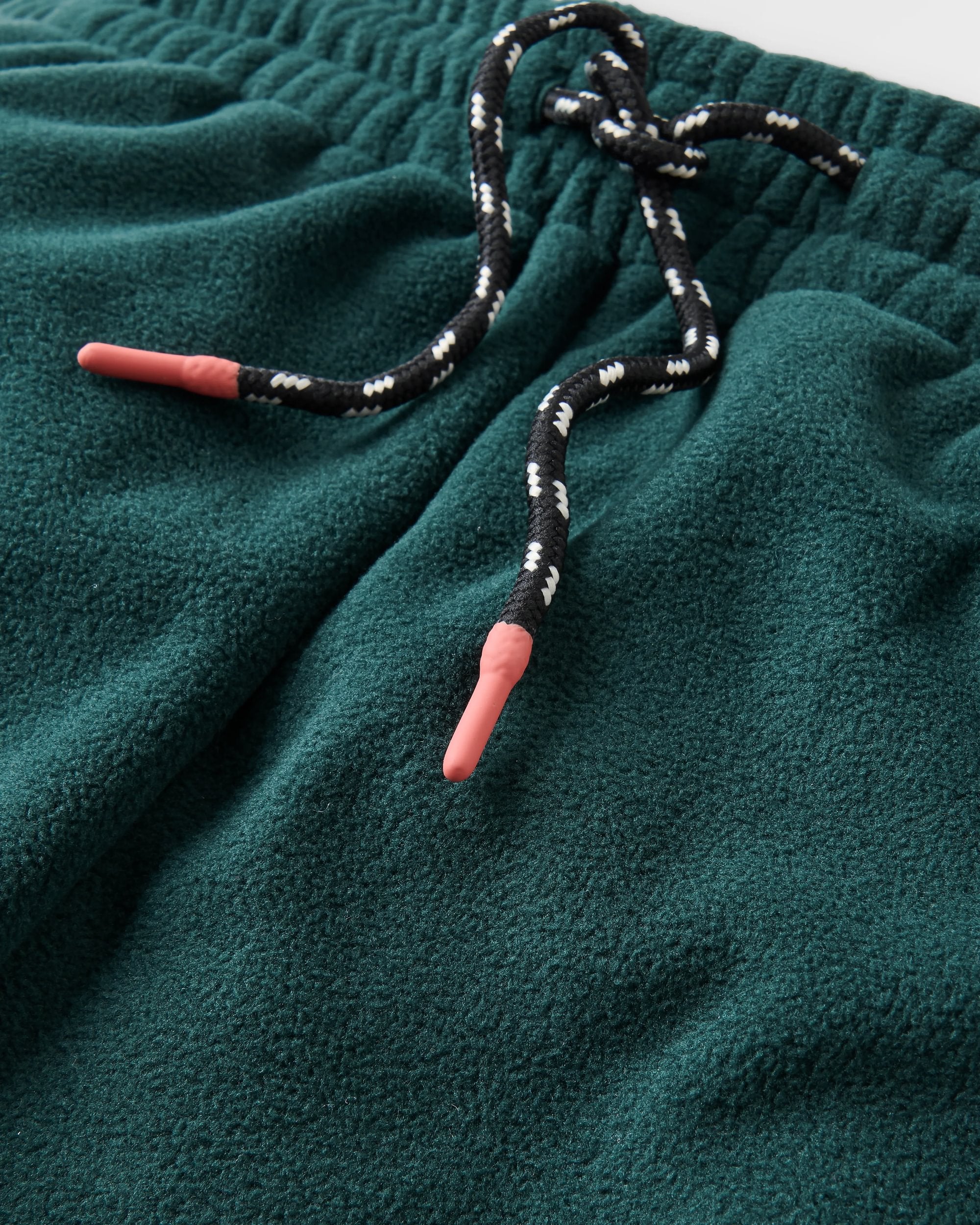 Set Off Recycled Polar Fleece Jogger - Dark Fern  - Flatlay