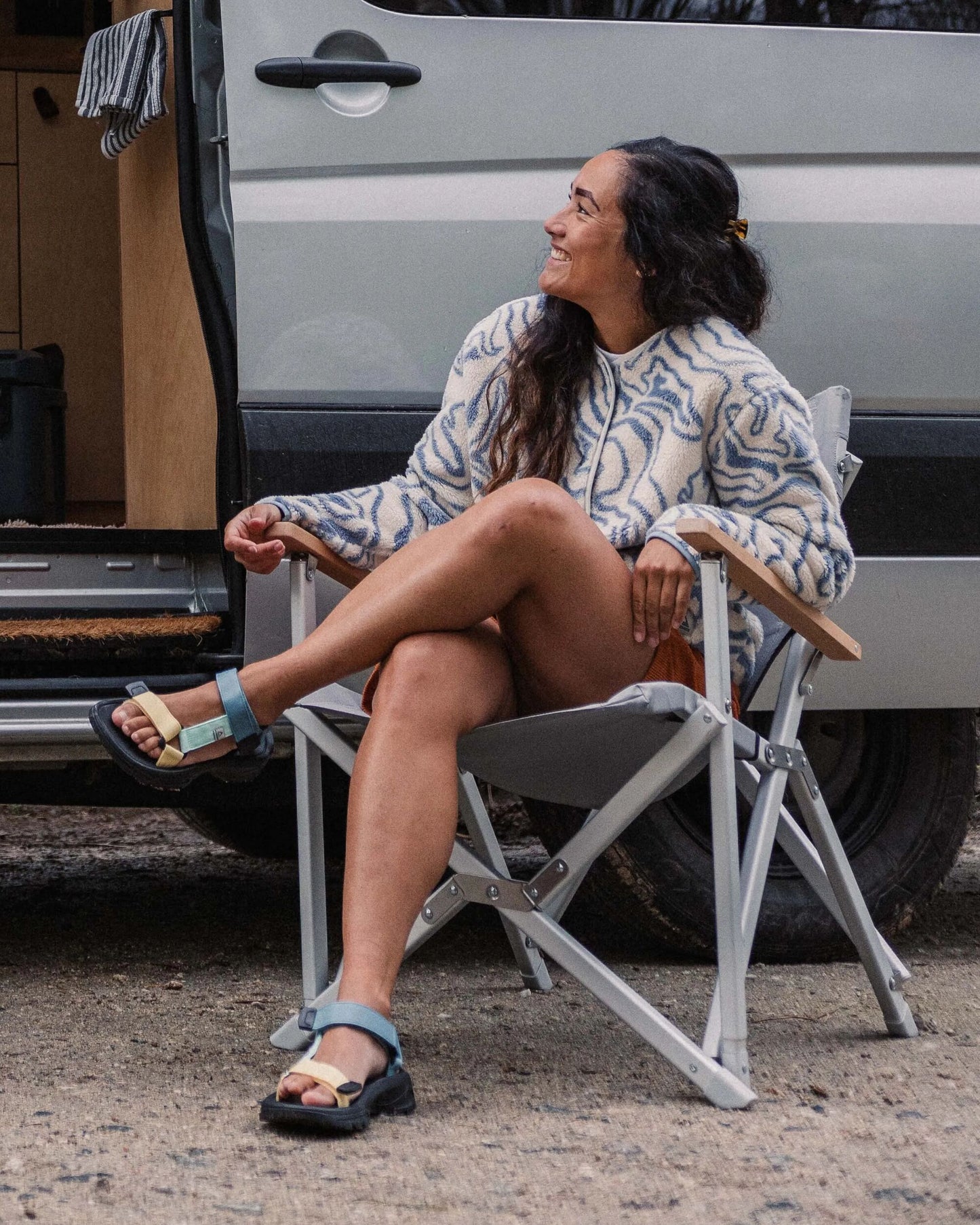 Womens_Dometic GO Compact Camp Chair - Silt - Lifestyle