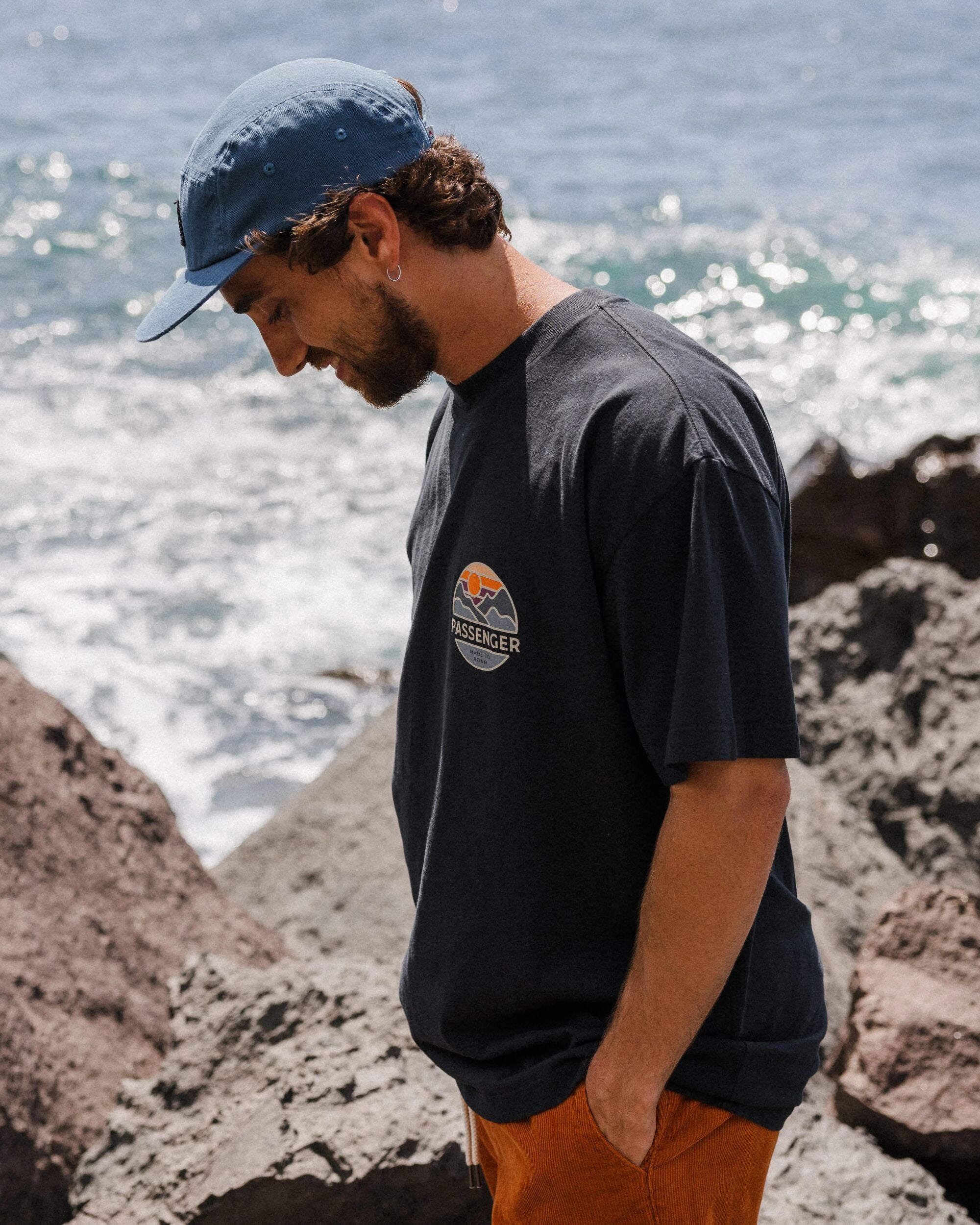 Laidback Recycled Cotton Relaxed Fit T-Shirt - Black - Lifestyle