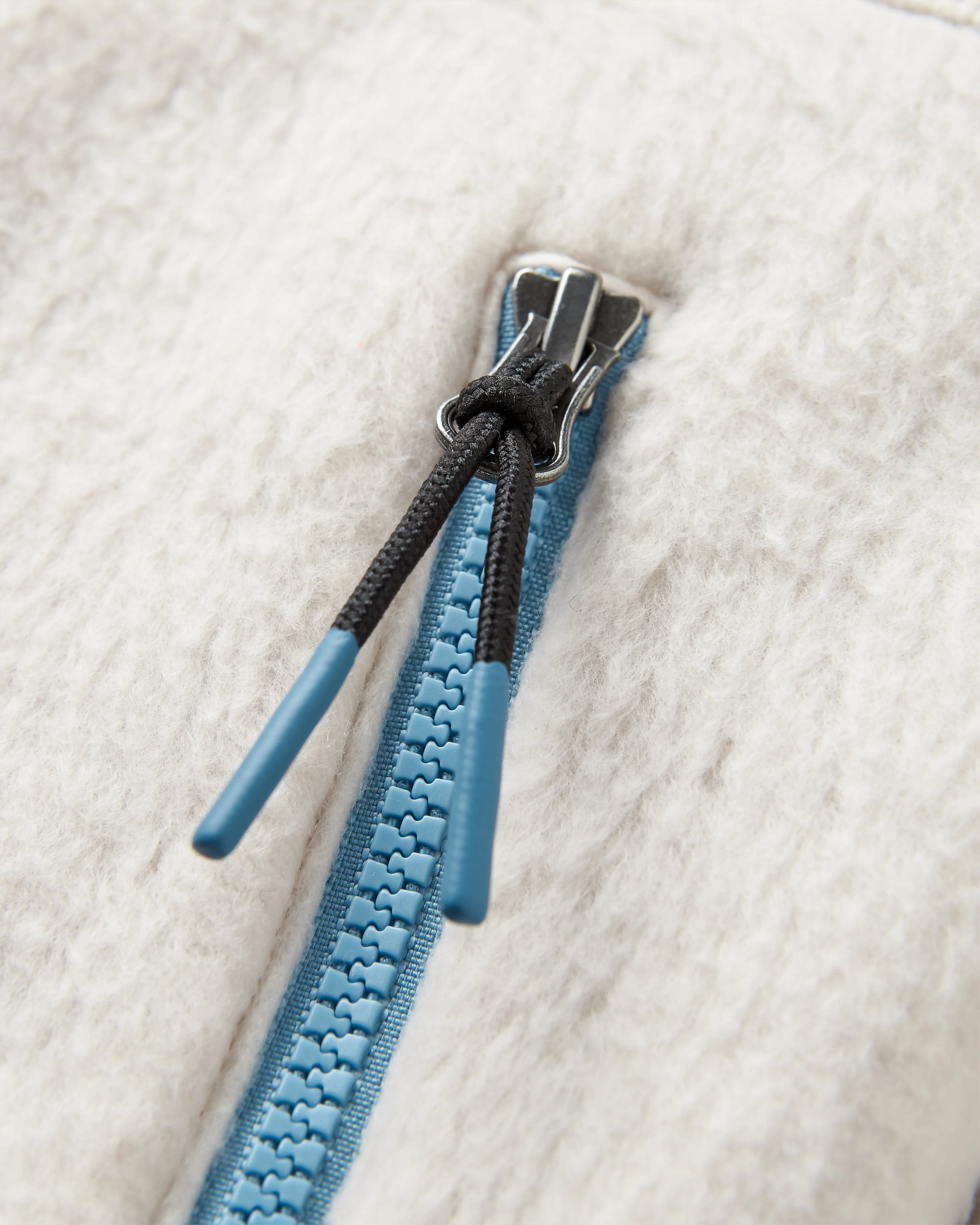 North Coast Vista Full Zip Recycled Sherpa Fleece - Oatmeal - Flatlay