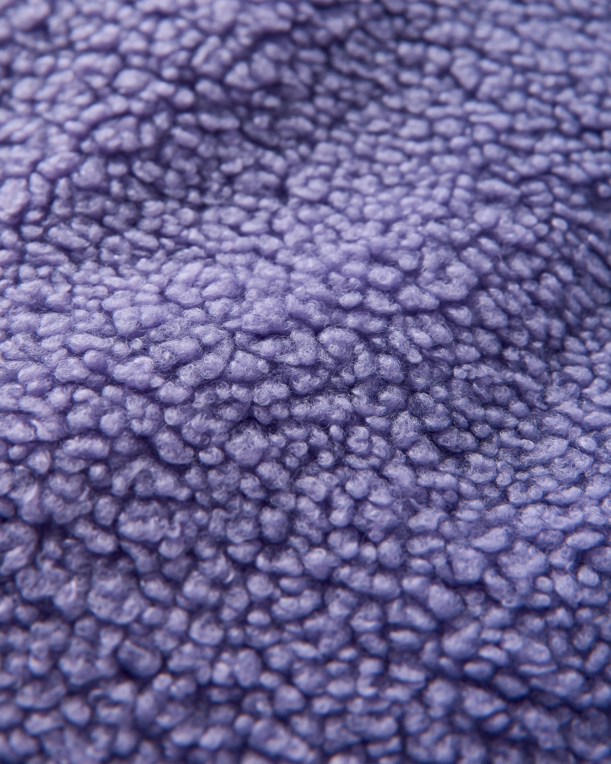 Ravi Recycled Sherpa Fleece - Retro Purple - Flatlay
