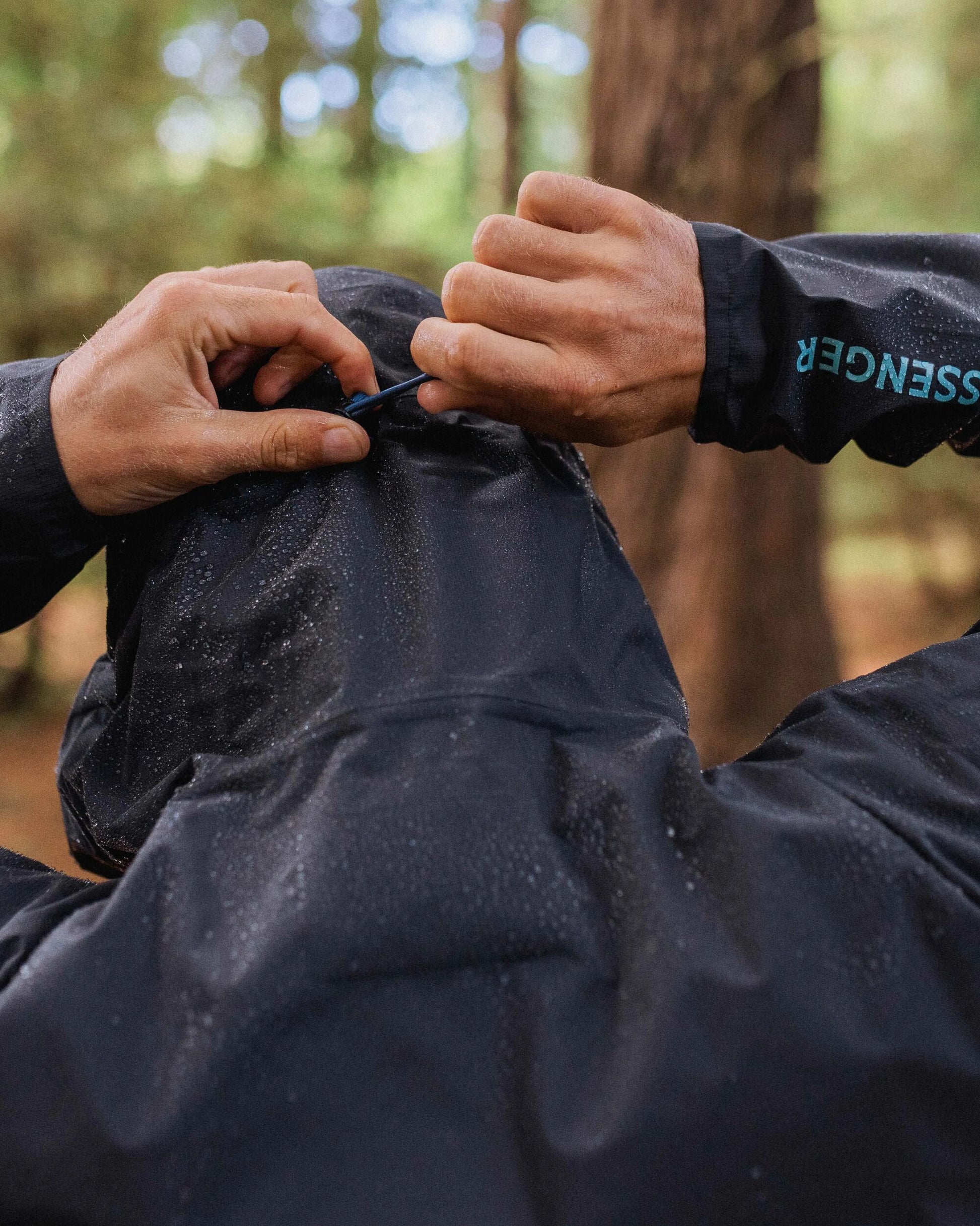 Trailscape Light Men's Recycled Waterproof Jacket - Black - Lifestyle