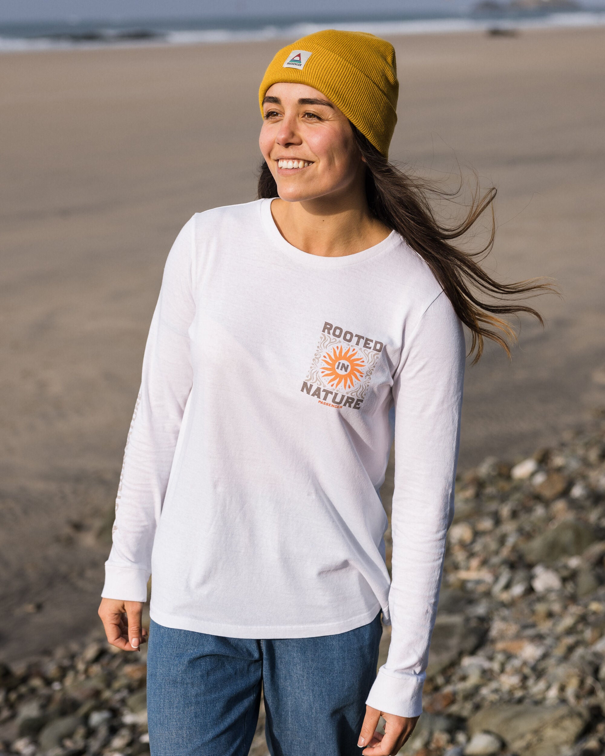 Rooted In Nature LS T-Shirt - White - Lifestyle - Female