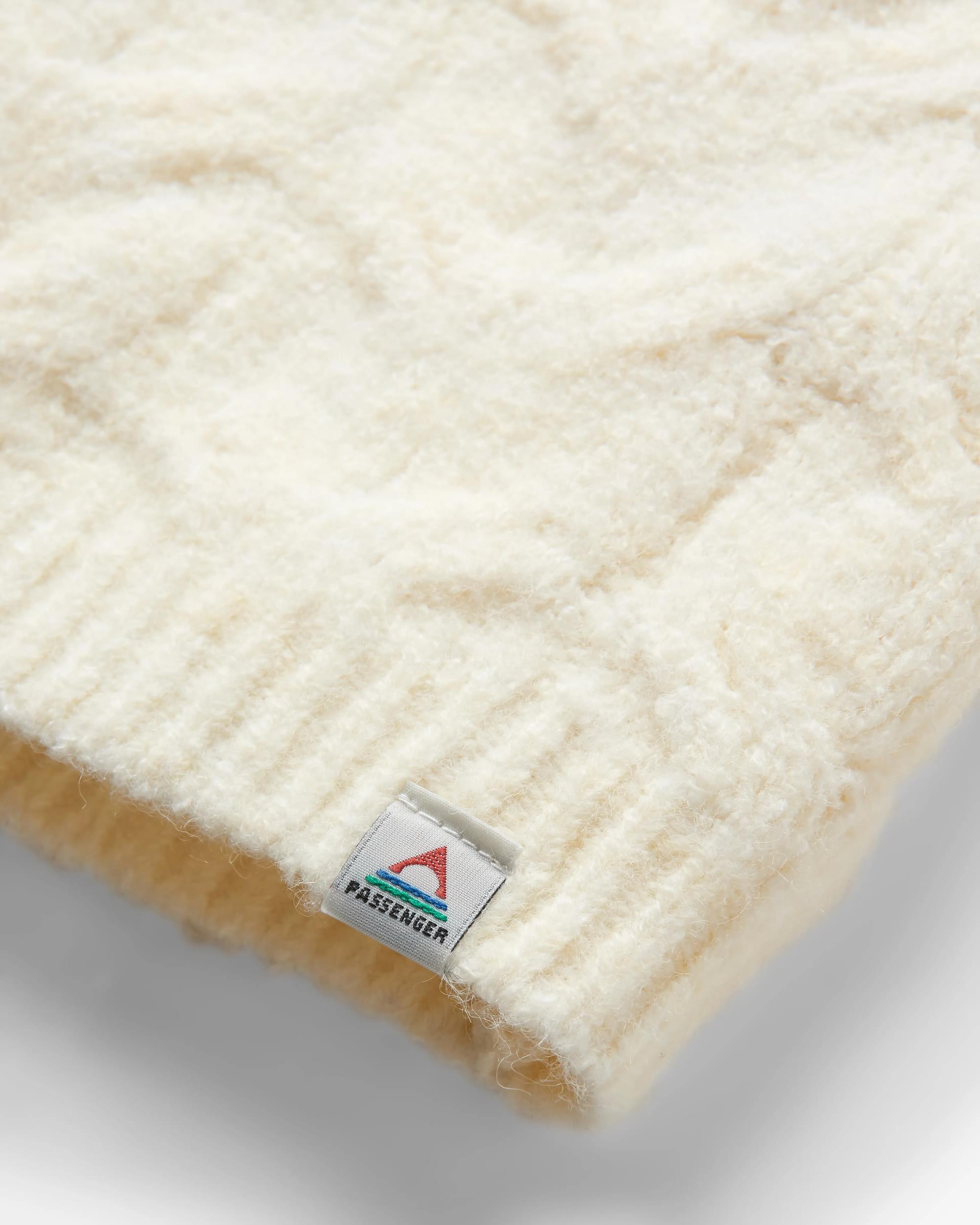 Harvest Recycled Knitted Jumper - Marshmallow - Flatlay