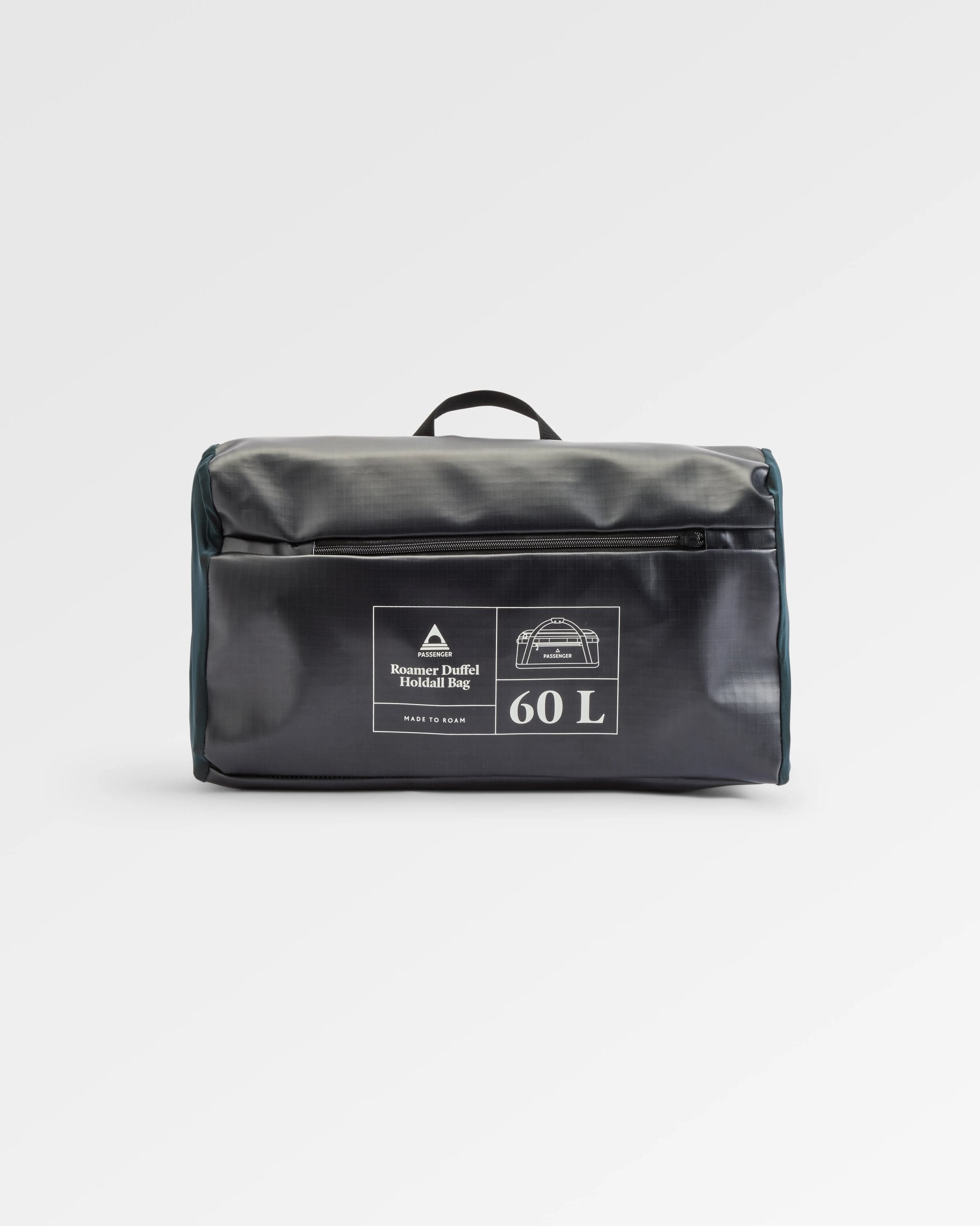 Roamer Recycled 60L Duffel Bag - Phantom Black - Flatlay