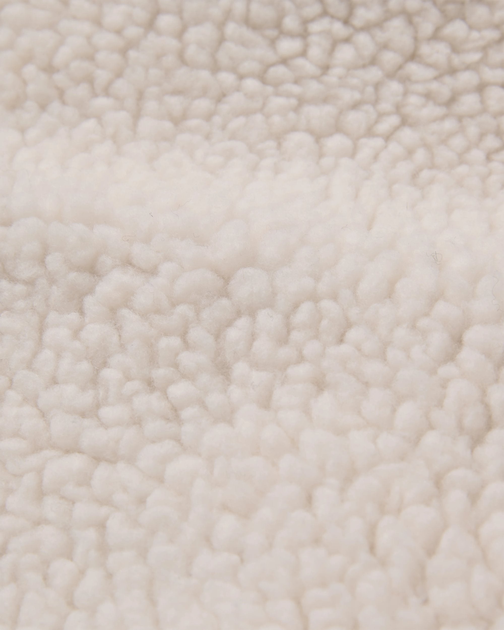 Trekker Deep Pile Sherpa Vest - Warm Ivory - Flatlay