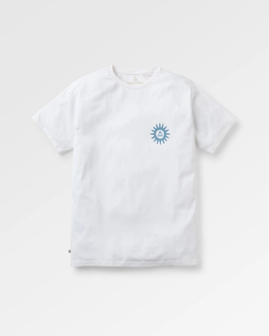 Easy Days Recycled Cotton T-Shirt - White - Flatlay