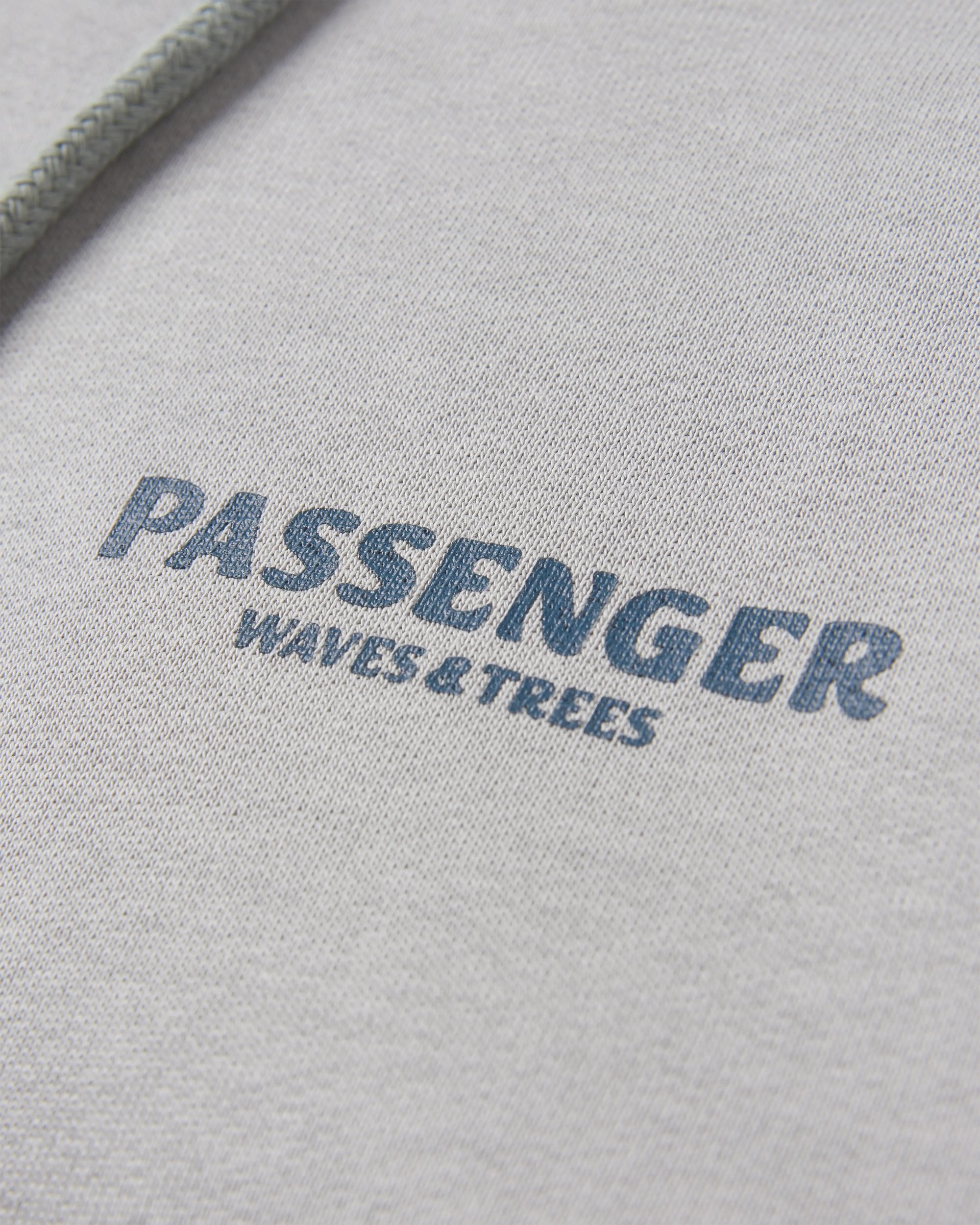 Waves & Trees Organic Cotton Hoodie - Steel Grey - Flatlay