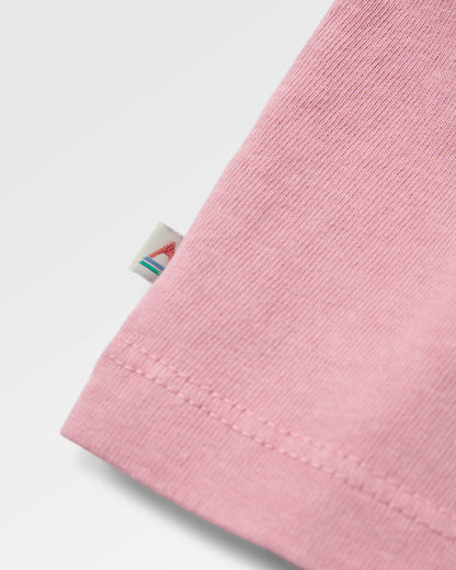 Roamer Recycled Cotton LS T-Shirt - Pink Haze - Flatlay