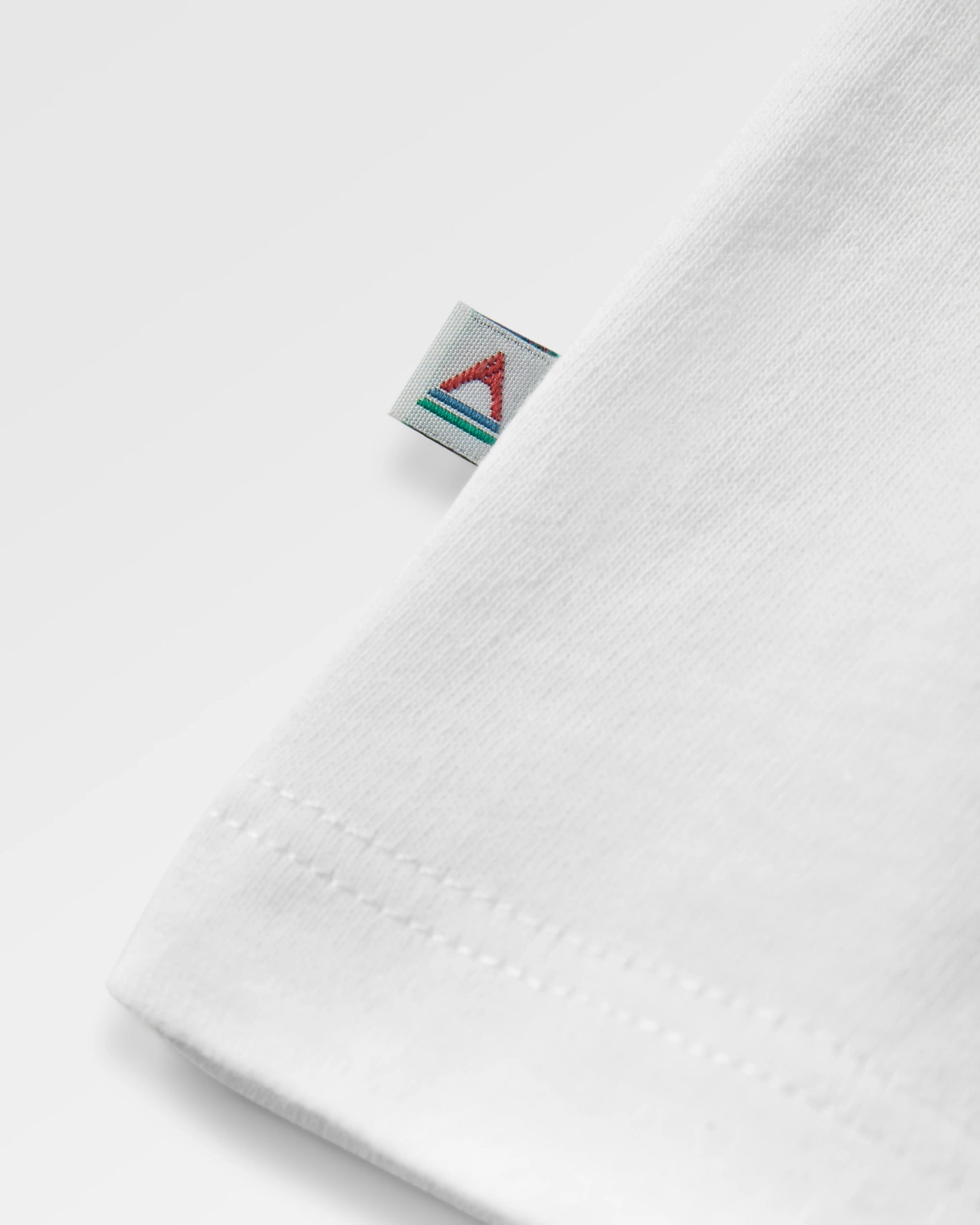 Classic Recycled Cotton Vest - White - Flatlay