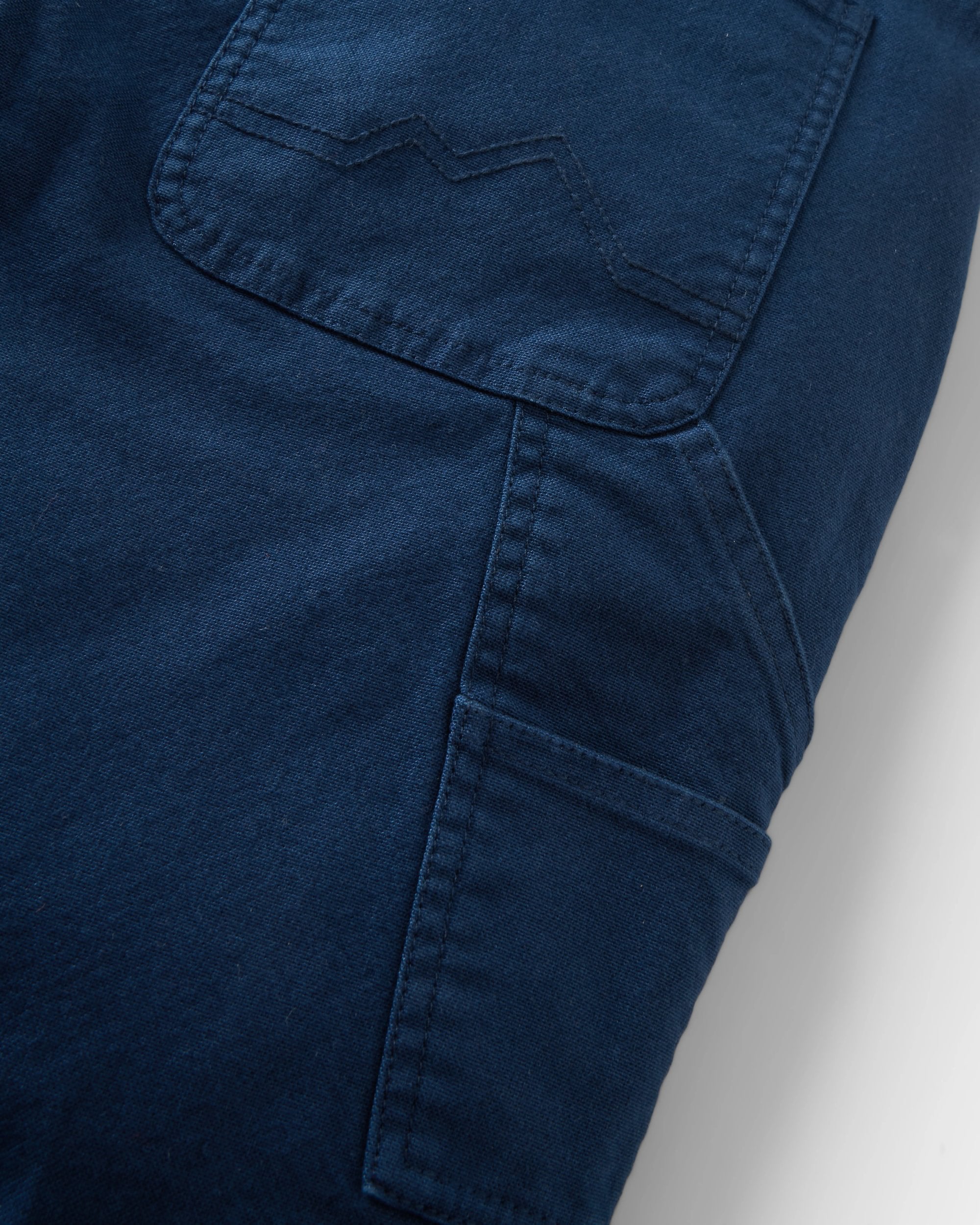 Vantage Organic Cotton Trouser - Rich Navy - Flatlay