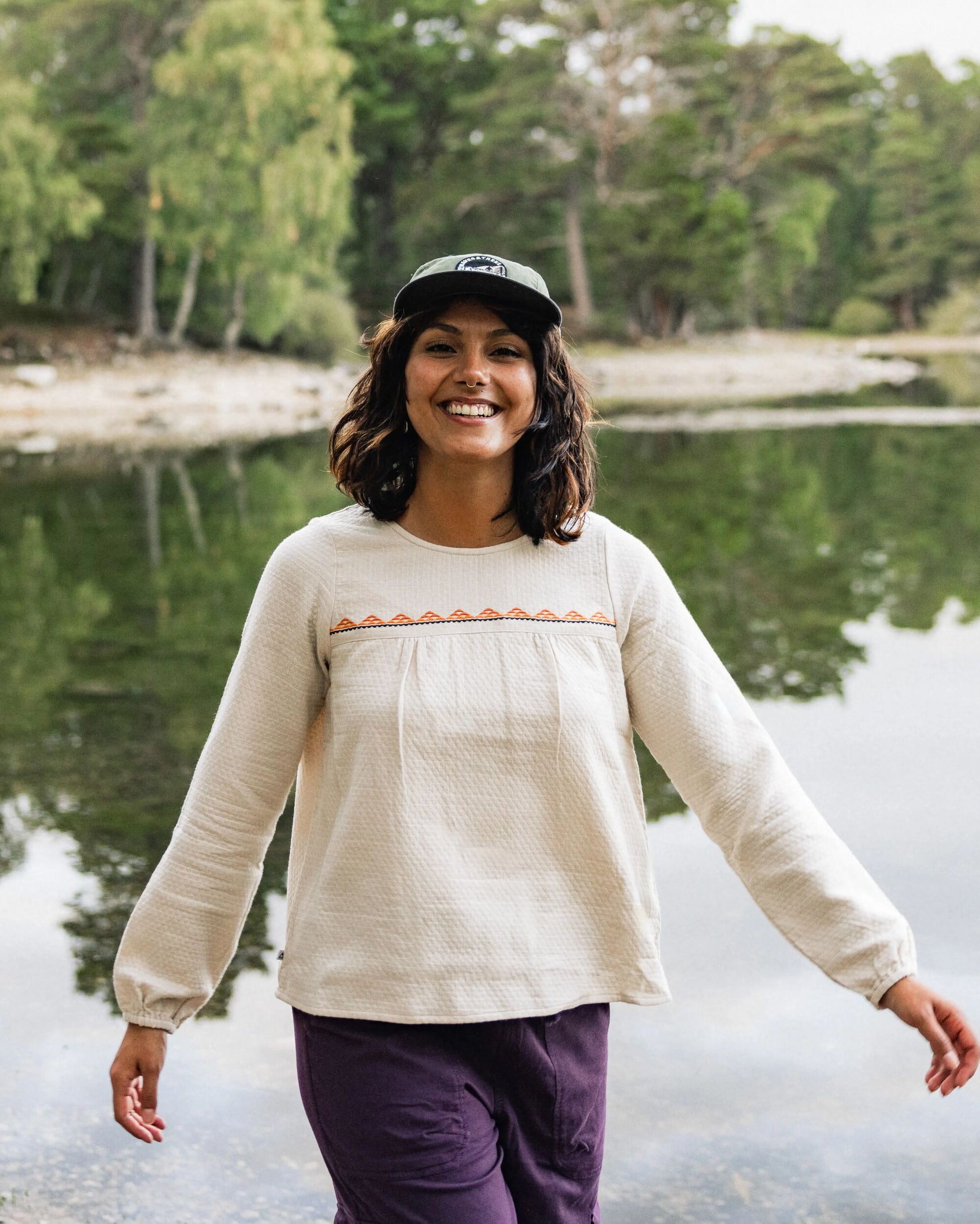 Petal Organic Cotton LS Top - Vintage White