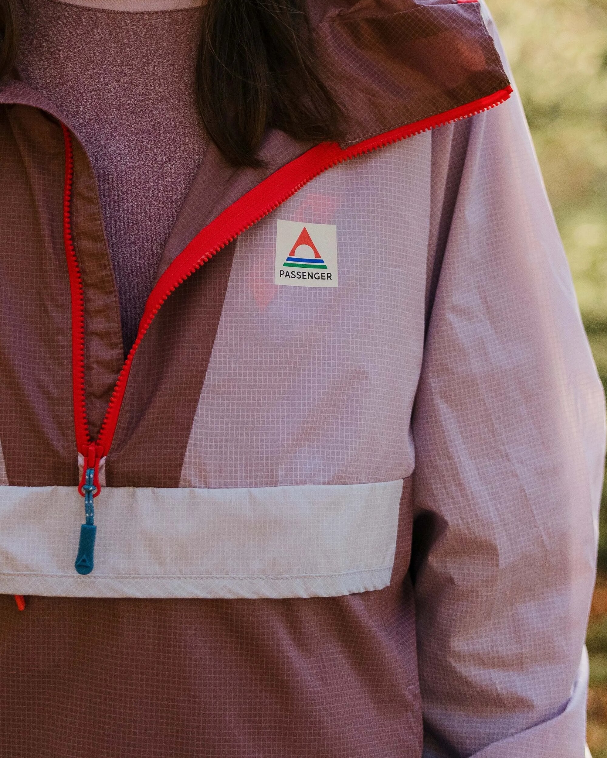 Viento Recycled Windshell Anorak - Lilac Mist/Grape - Lifestyle