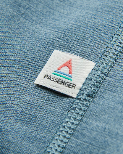 Snowscape Men's Merino Base Layer Top - Storm Grey - Flatlay