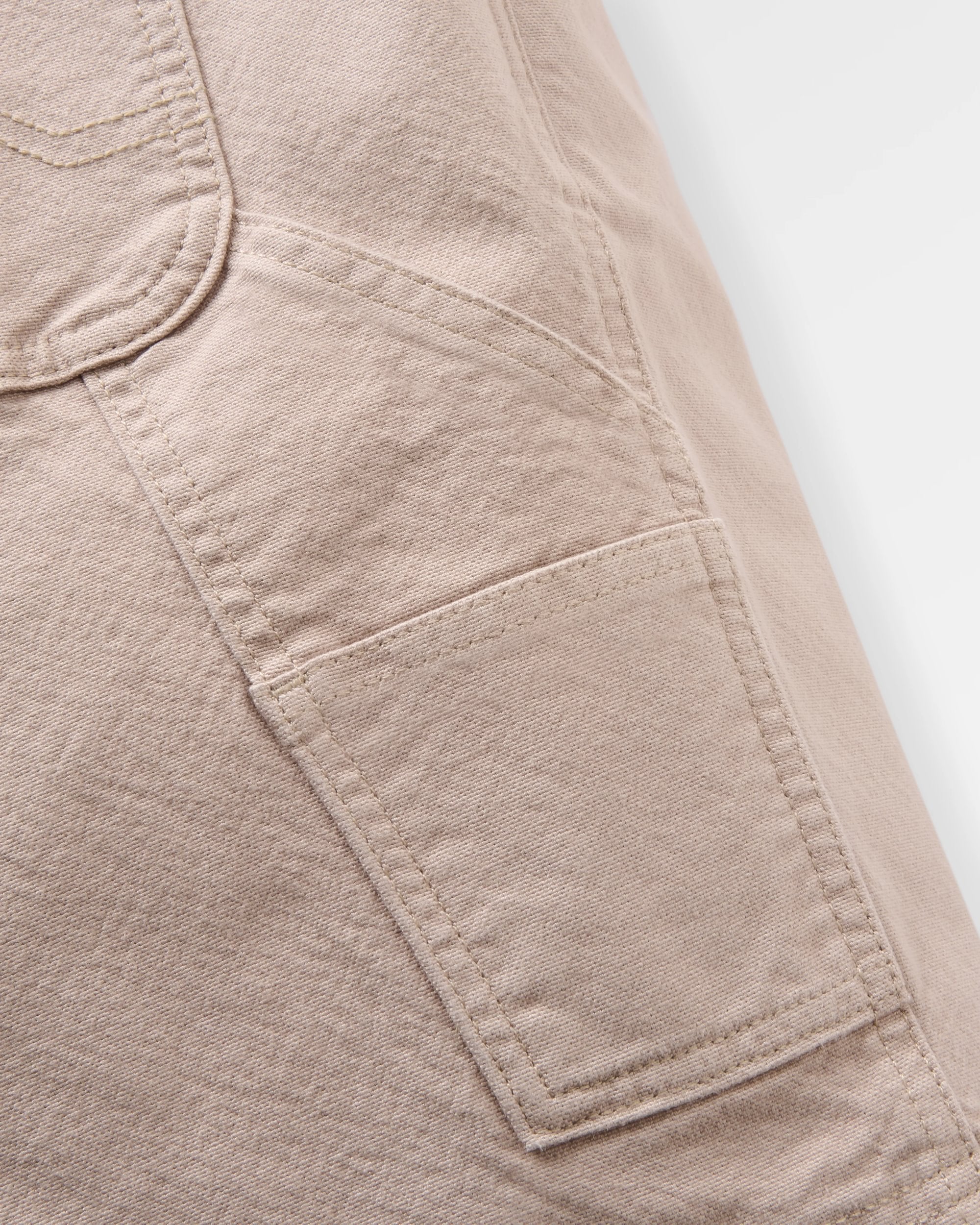 Vantage Organic Cotton Canvas Short - Simply Taupe - Flatlay