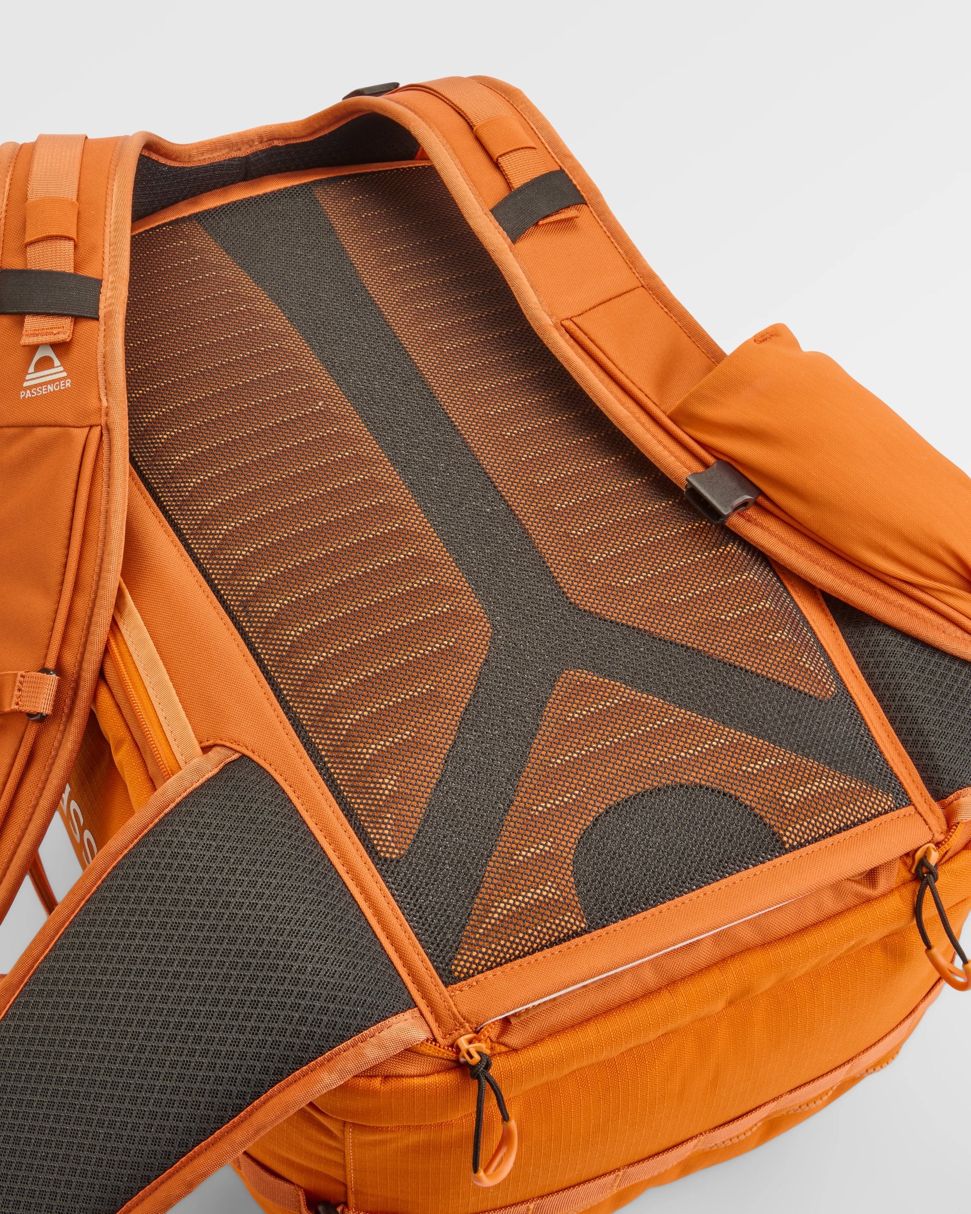 Atlas Recycled Backpack Duffel - Sunrise Orange - Flatlay