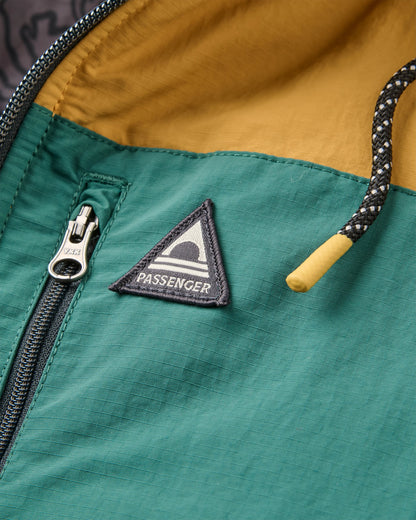 Oceanic Insulated Full Zip Jacket - Dusty Ochre/Deep Ocean - Flatlay