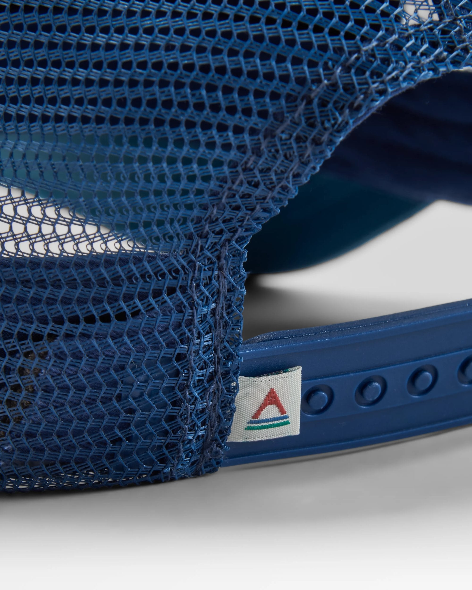 Waves & Trees Organic Cotton Trucker Cap - Tidal Blue - Flatlay