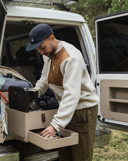 Reconnect Recycled Sherpa Fleece - Oatmeal - Lifestyle