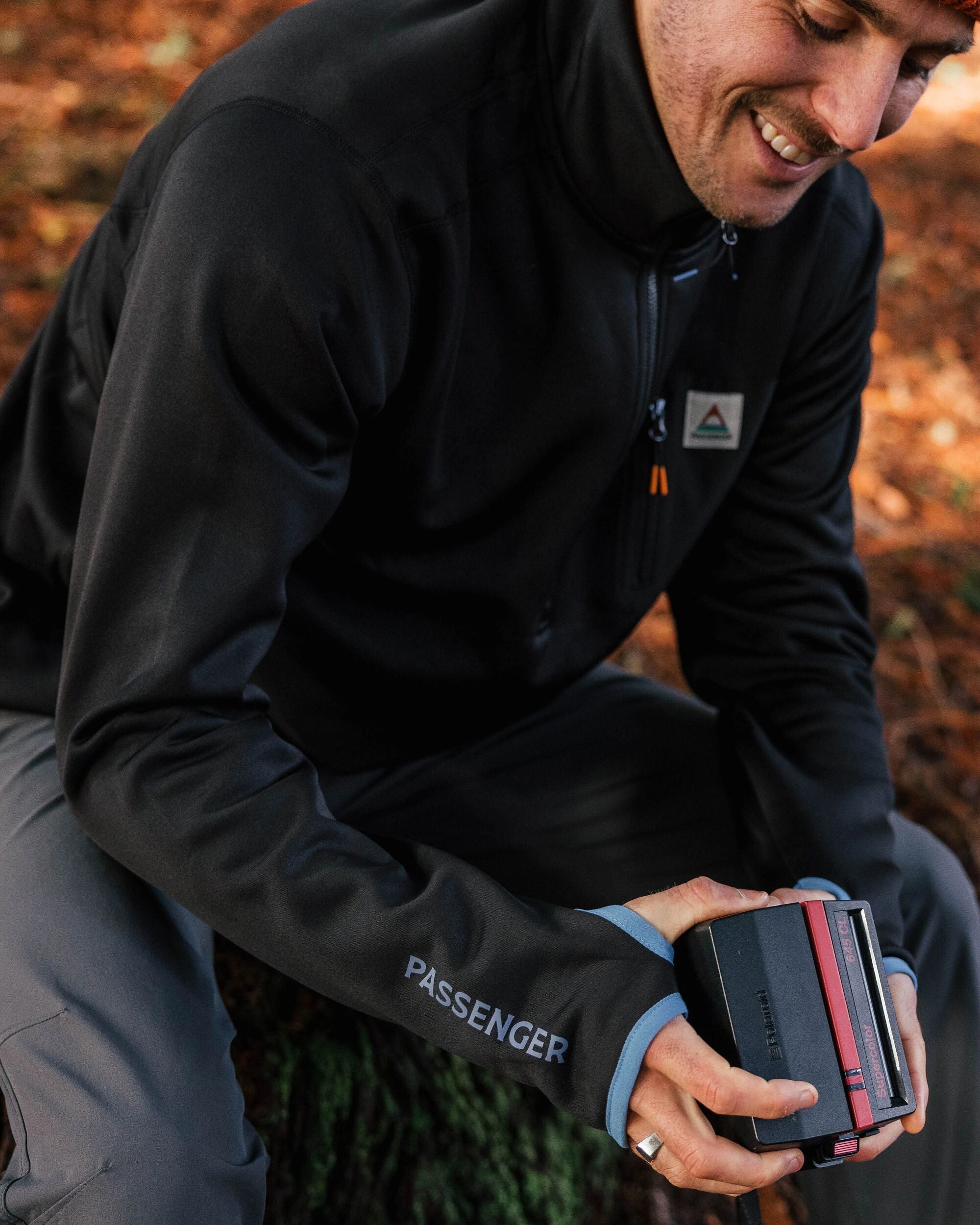 Solitude Recycled Polartec® Fleece Pullover - Black - Lifestyle