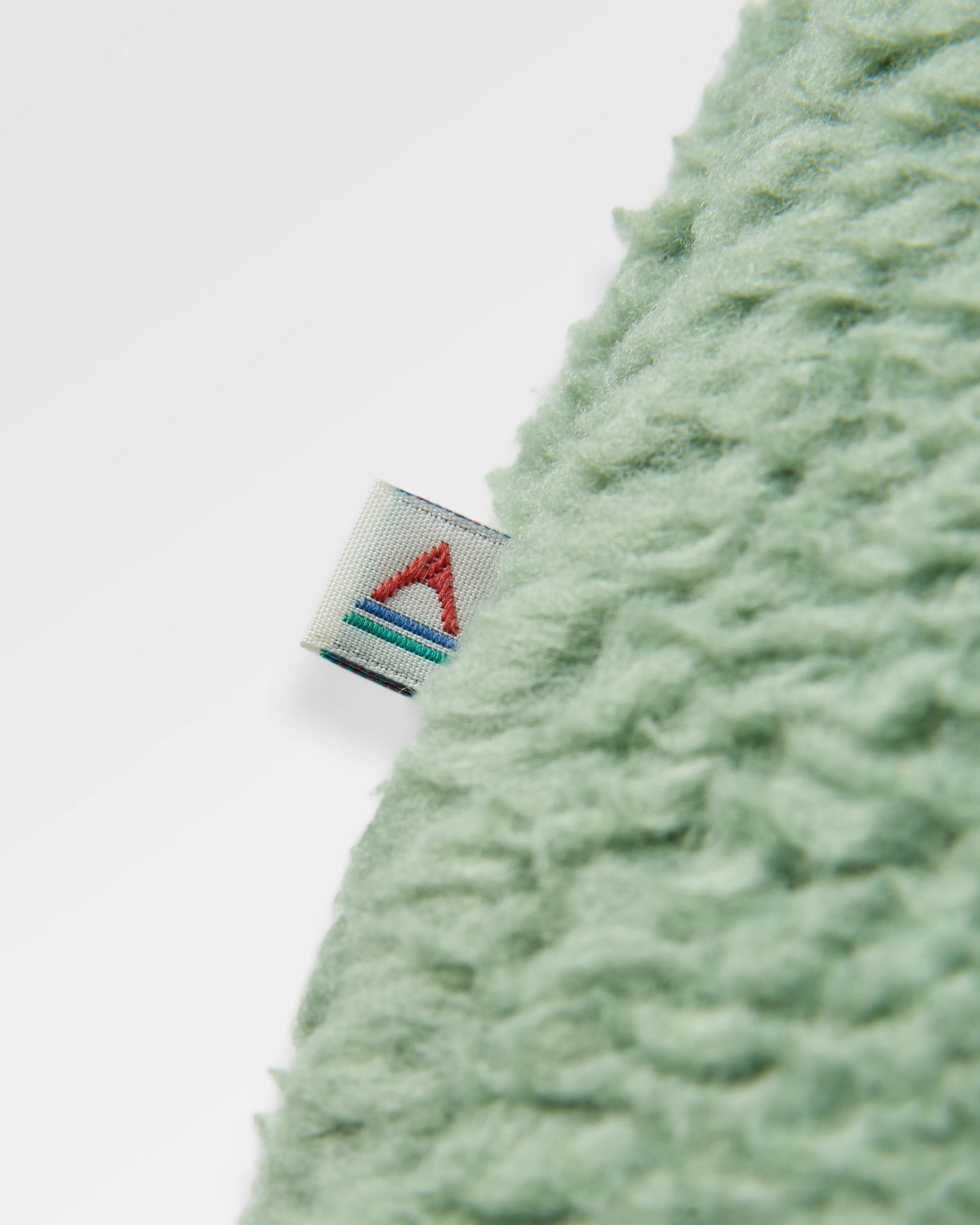 Rappel Recycled Sherpa Oversized Shirt - Pistachio - Flatlay