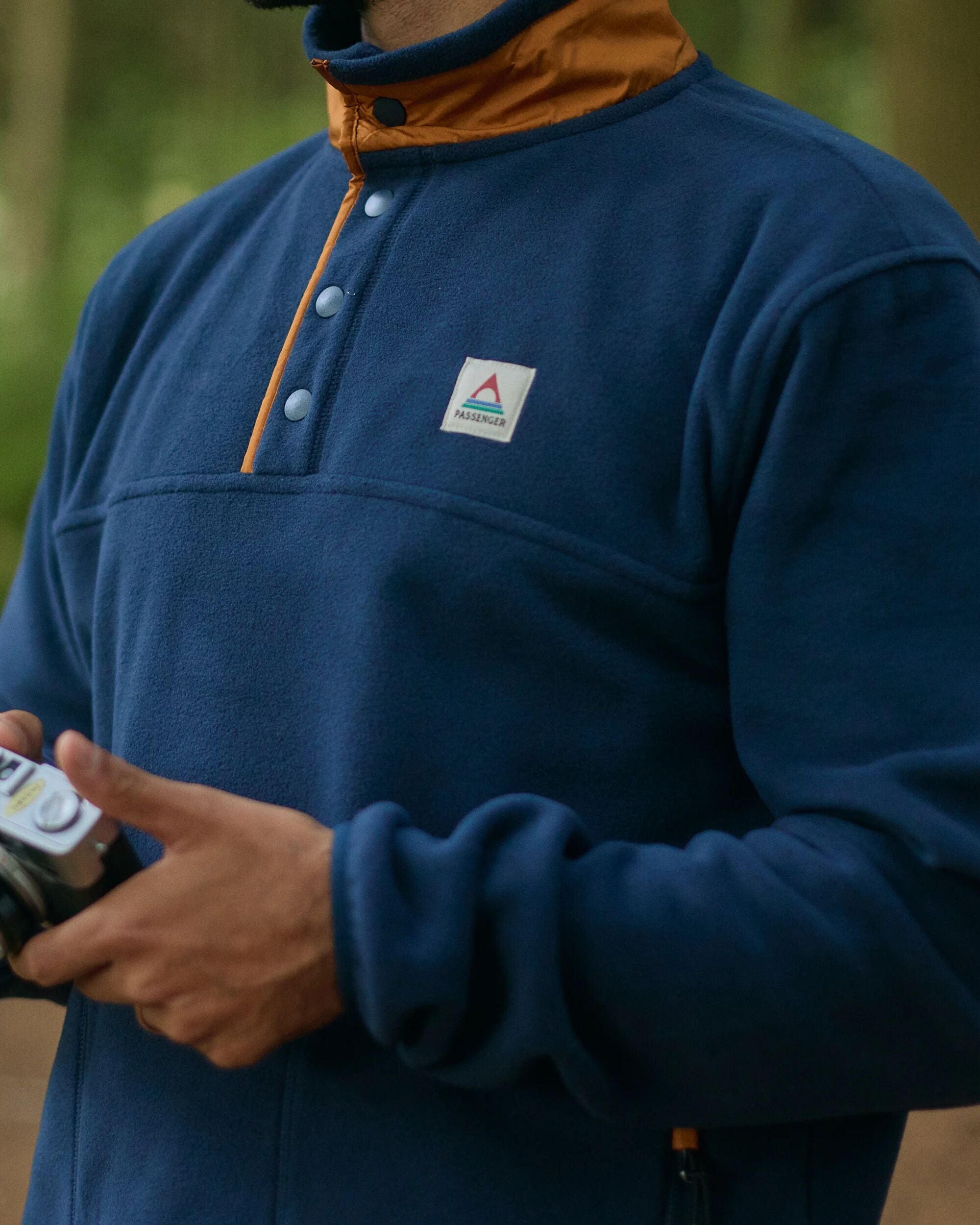 Dusk Recycled Polartec® Fleece - Rich Navy - Lifestyle