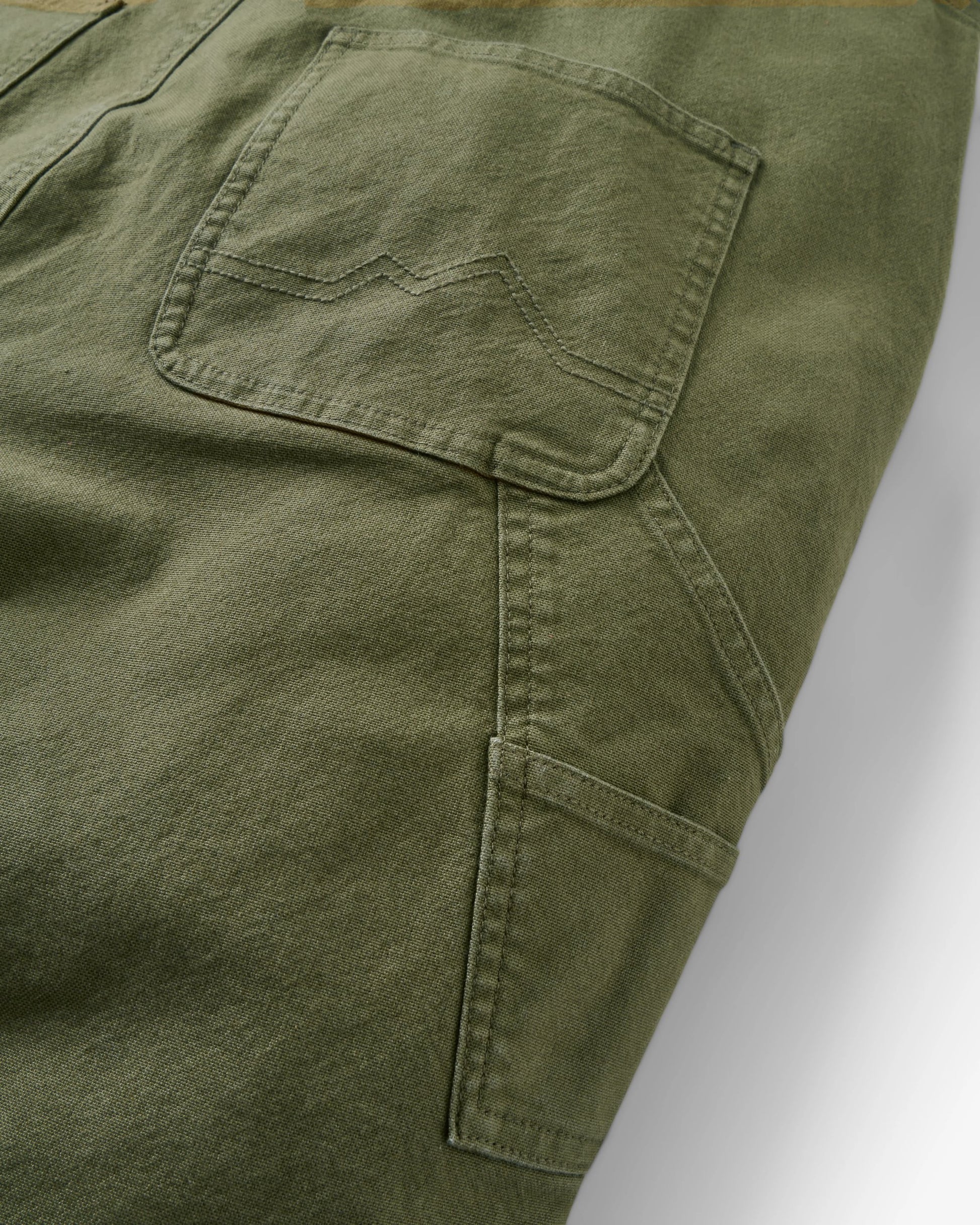Vantage 2.0 Organic Cotton Dungaree - Khaki - Flatlay