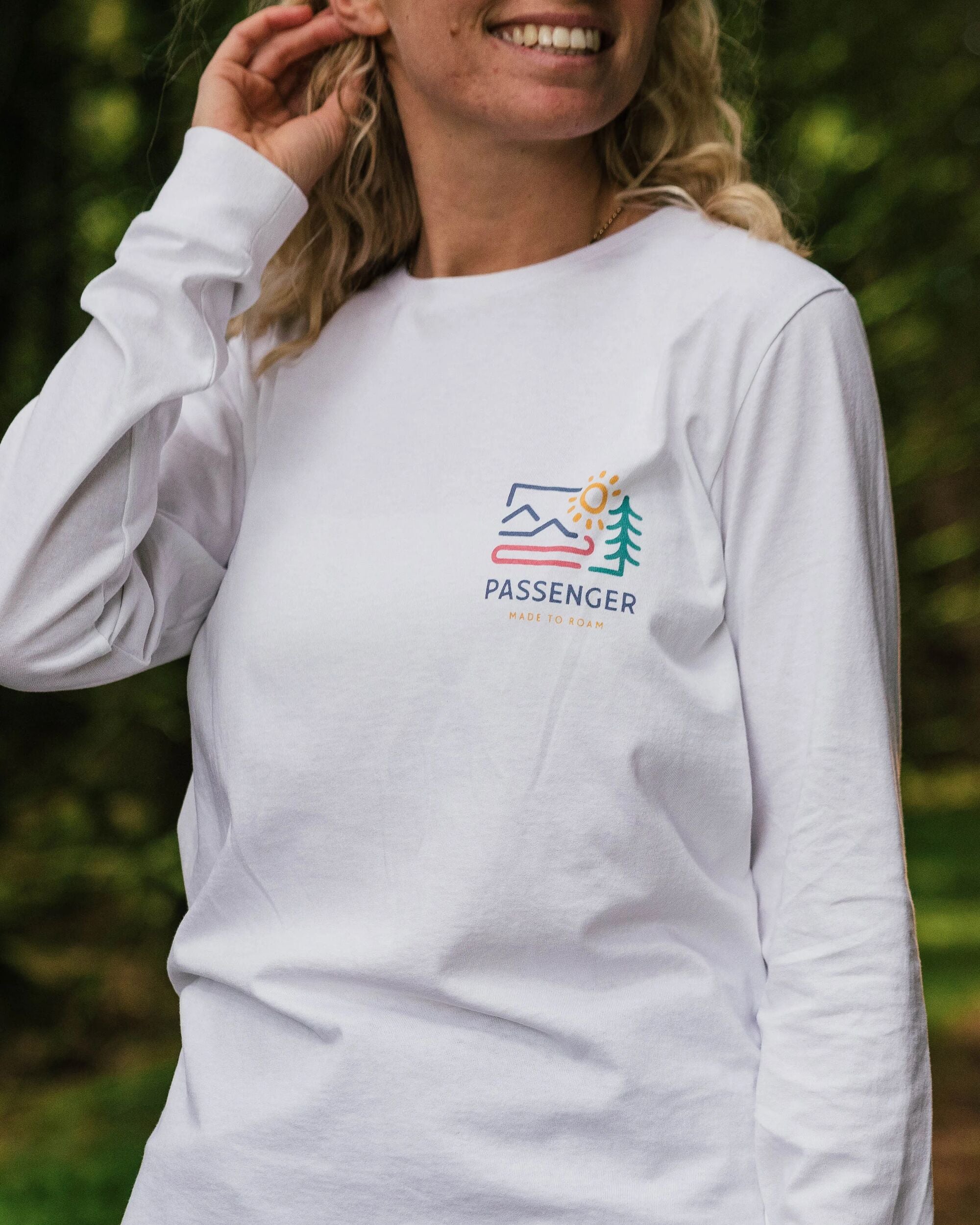 Phoenix Recycled LS T-Shirt - White - Lifestyle