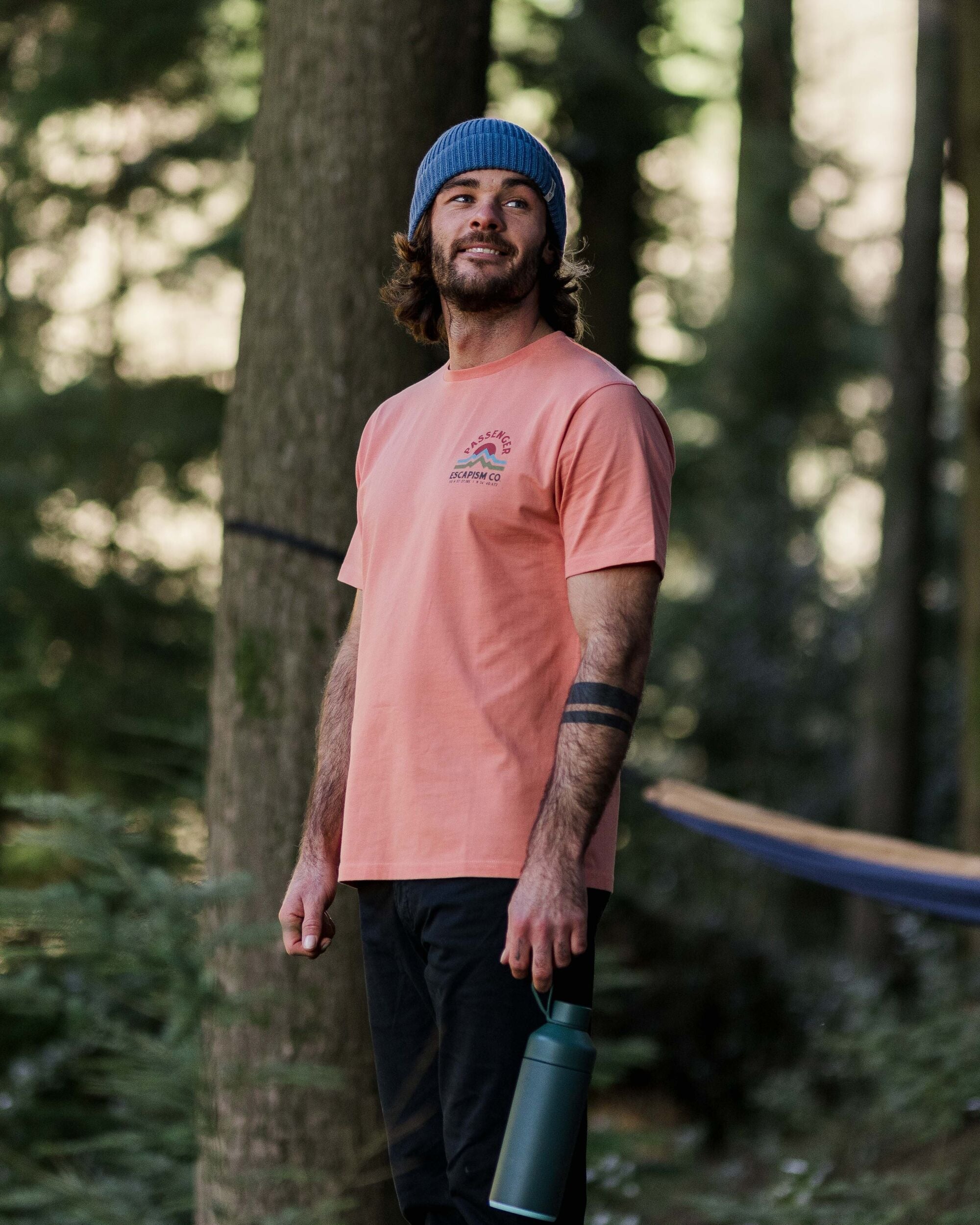 Dumont Organic Relaxed Fit T-Shirt - Tawny Peach - Lifestyle