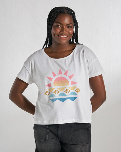 Sunray T-Shirt - White - Studio Model