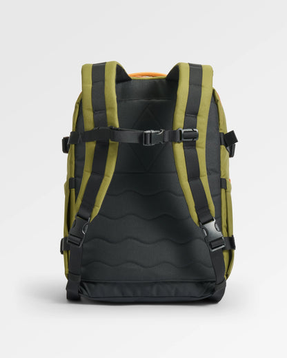 Boondocker Expandable Travel Pack - Black/Khaki - Flatlay