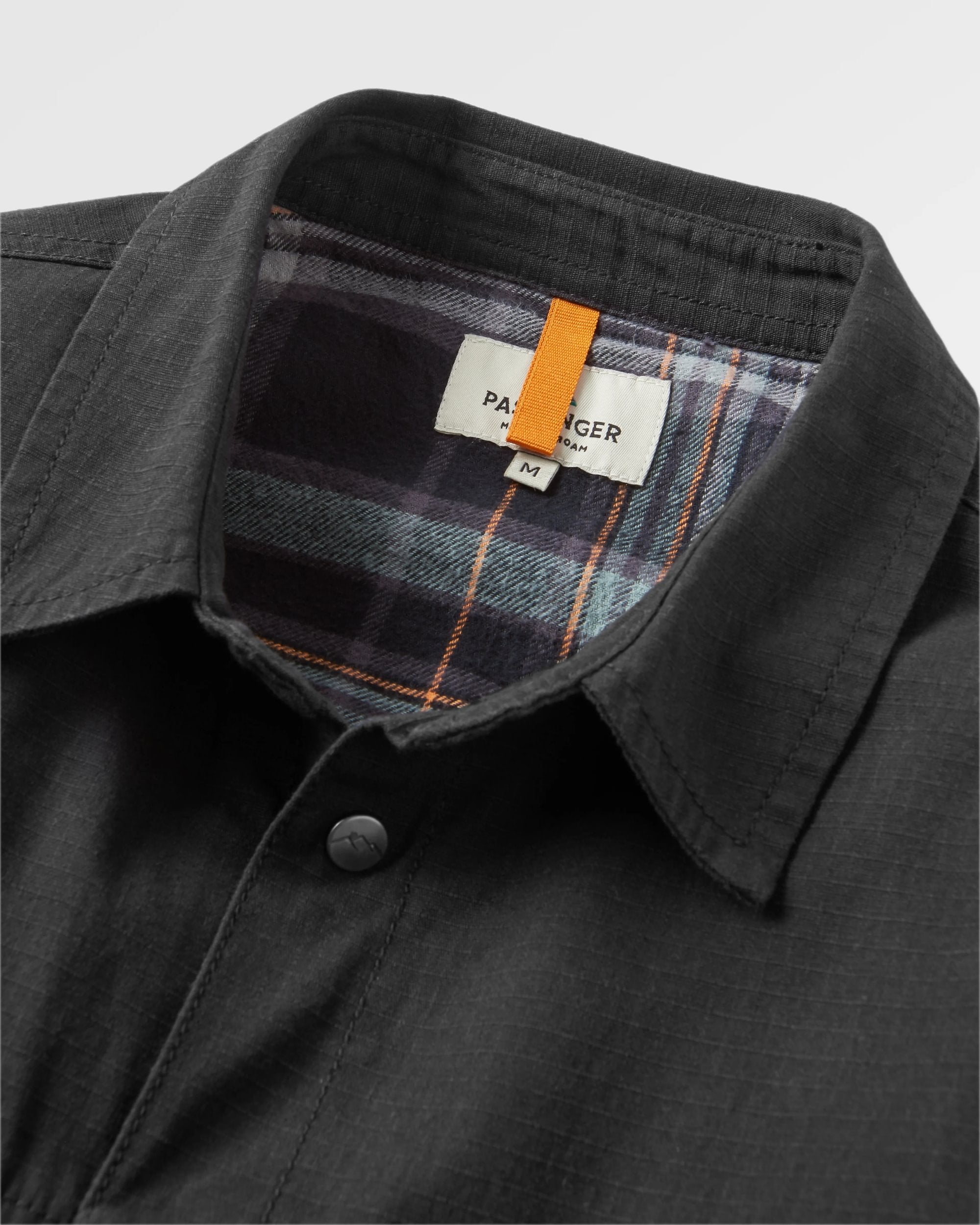 Way Flannel Lined Shirt - Black - Flatlay