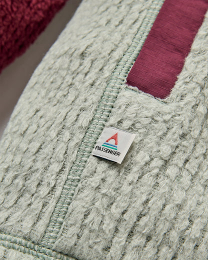 Venturescape Women's Recycled Fleece - Fig/Pistachio - Flatlay