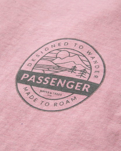 Odyssey Recycled Cotton T-Shirt - Pink Haze - Flatlay