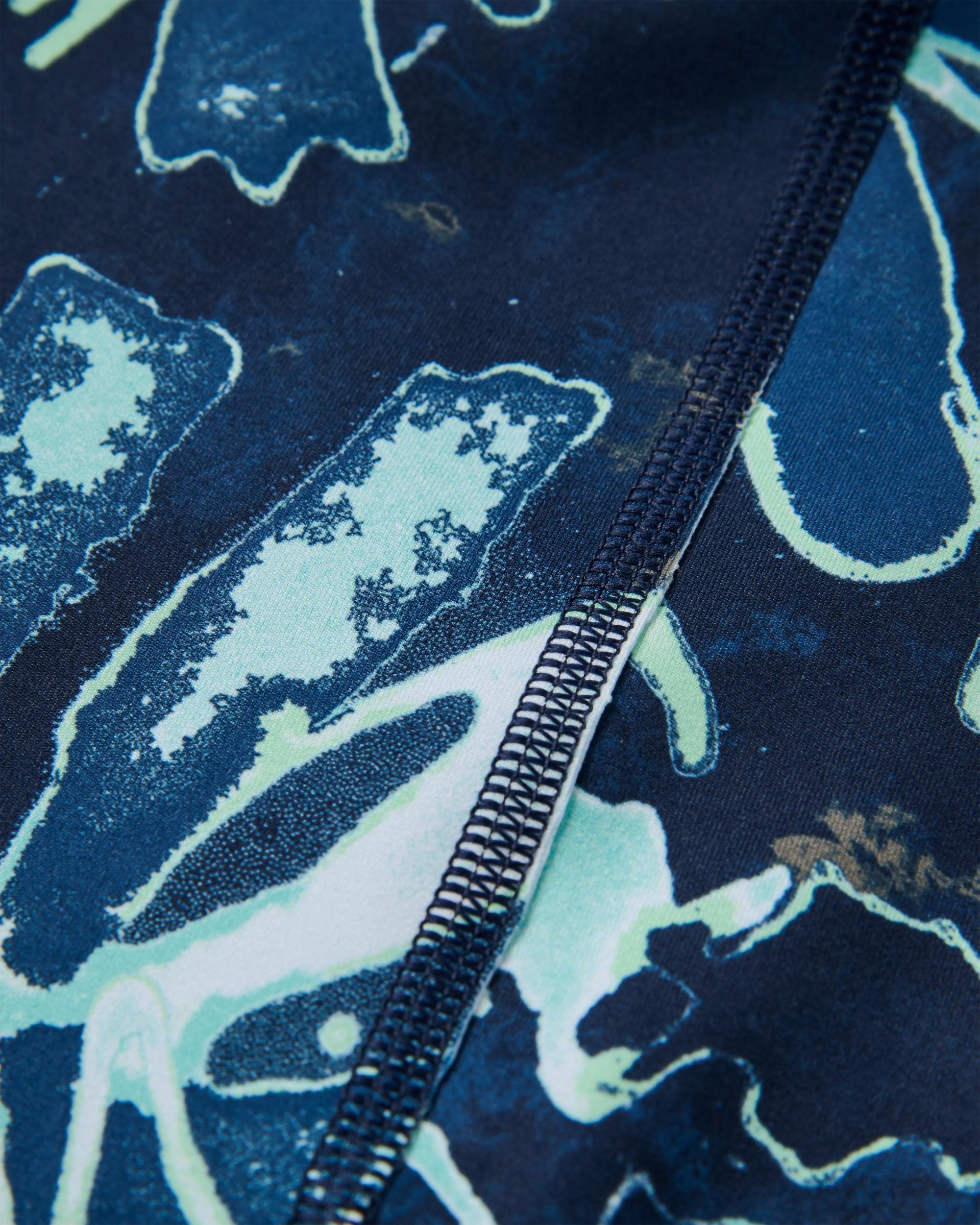 Mantra Recycled Active Leggings - Frost Ice Blue - Flatlay