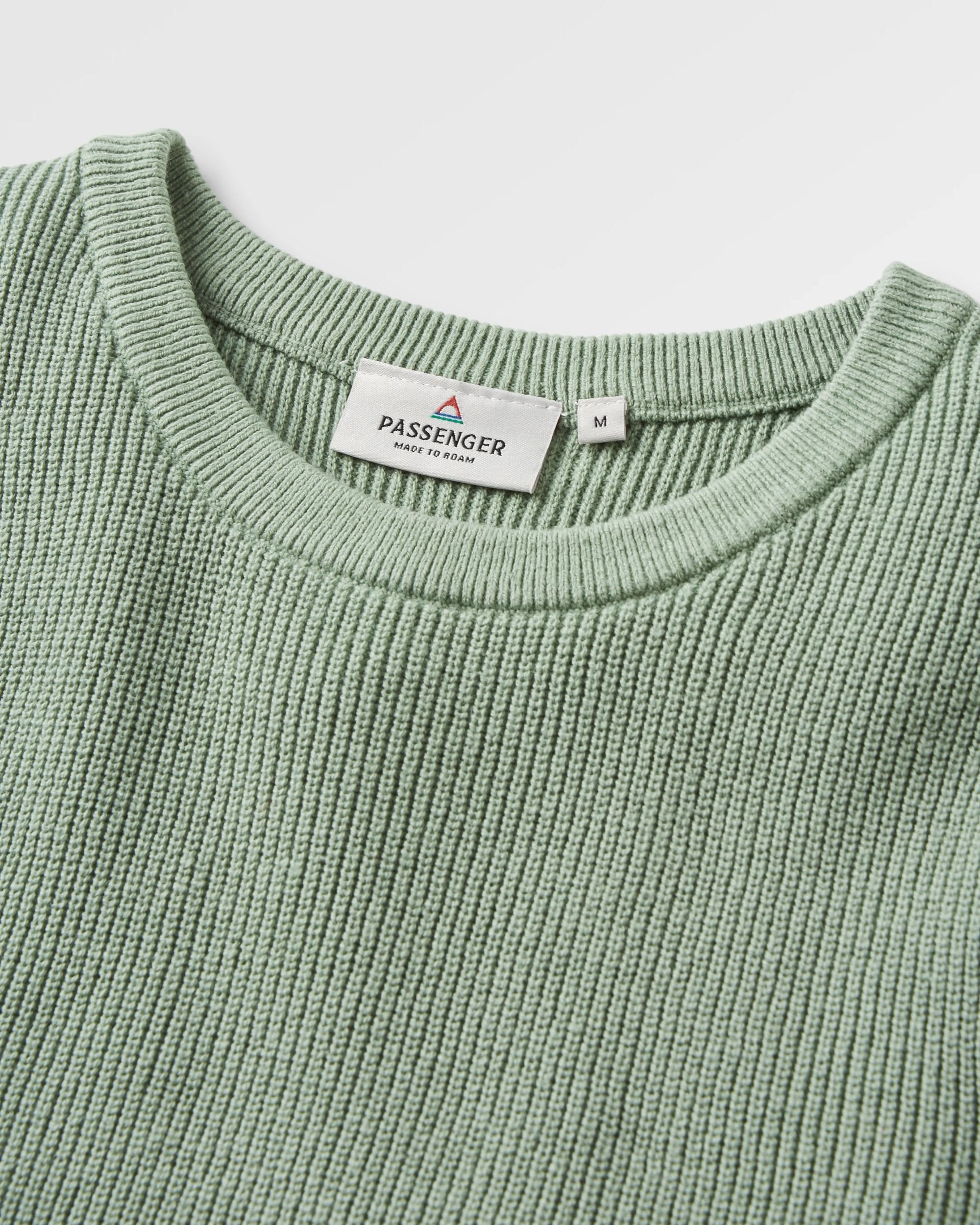 Vintage Organic Knitted Vest - Pistachio - Flatlay