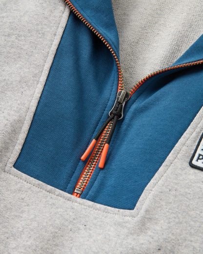 Jazz Womens Smock Sweatshirt - Grey Marl - Flatlay