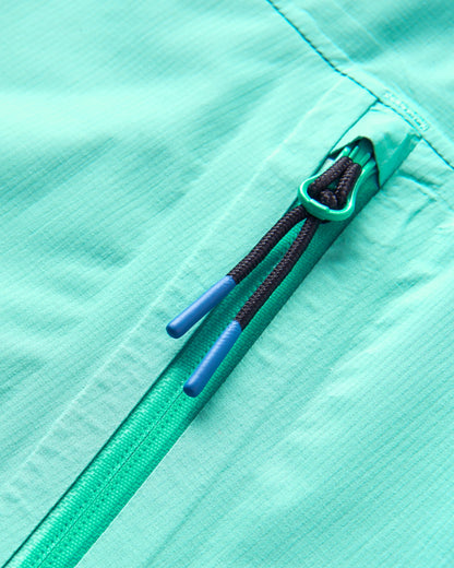 Trailscape Light Women's Recycled Waterproof Jacket - Aqua - Flatlay
