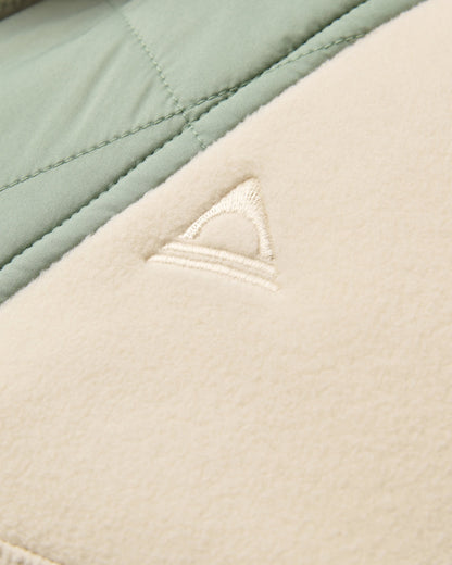 Beaumont Polar Hooded Fleece - Oatmeal - Flatlay