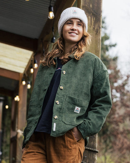 Flint Corduroy Overshirt - Fir Tree