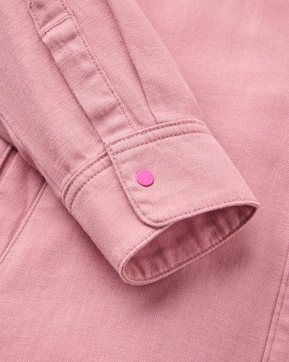 Hydrilla LS Shirt Dress - Pink Haze - Flatlay