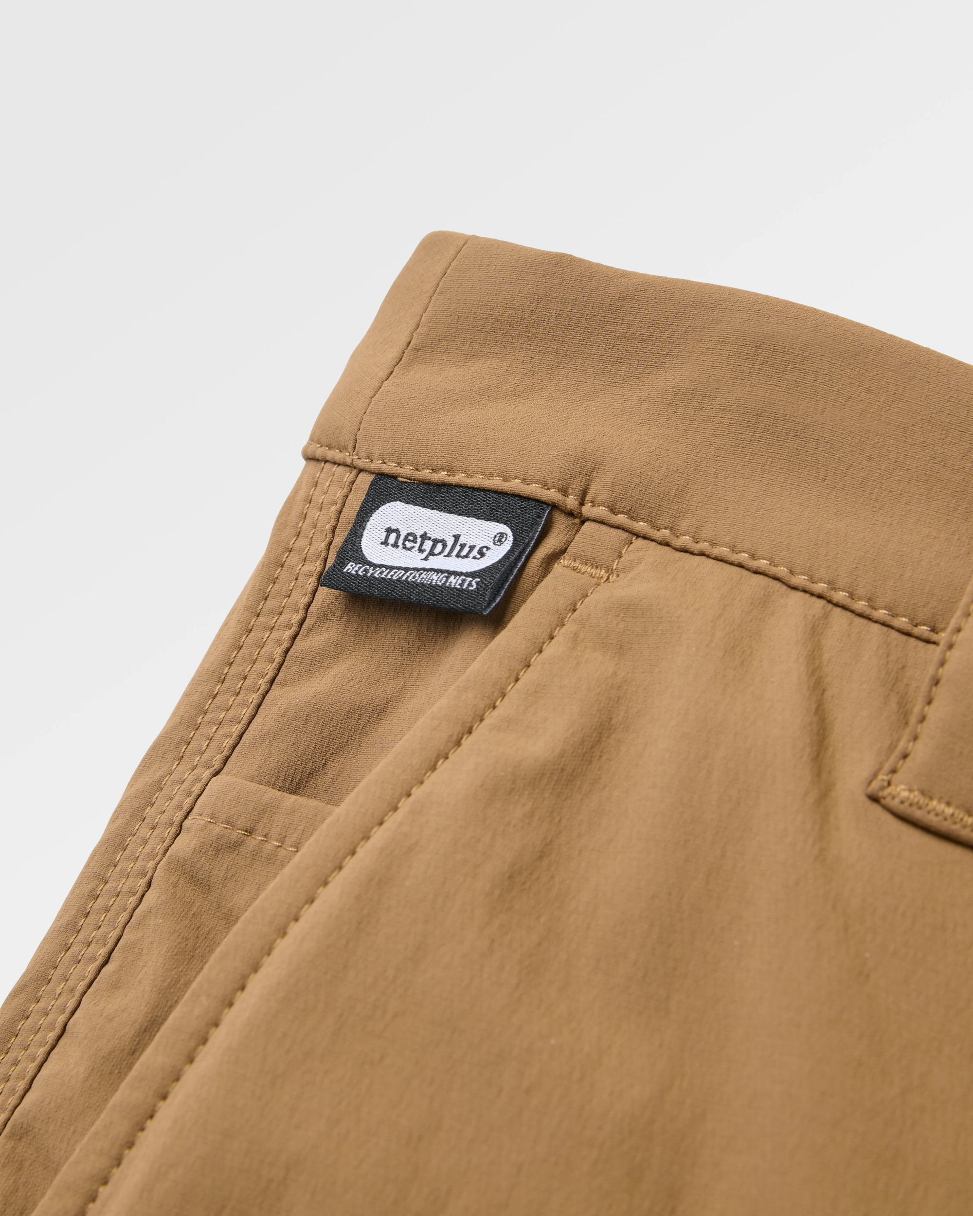 365 All Purpose NetPlus® Short - Caramel Brown - Flatlay