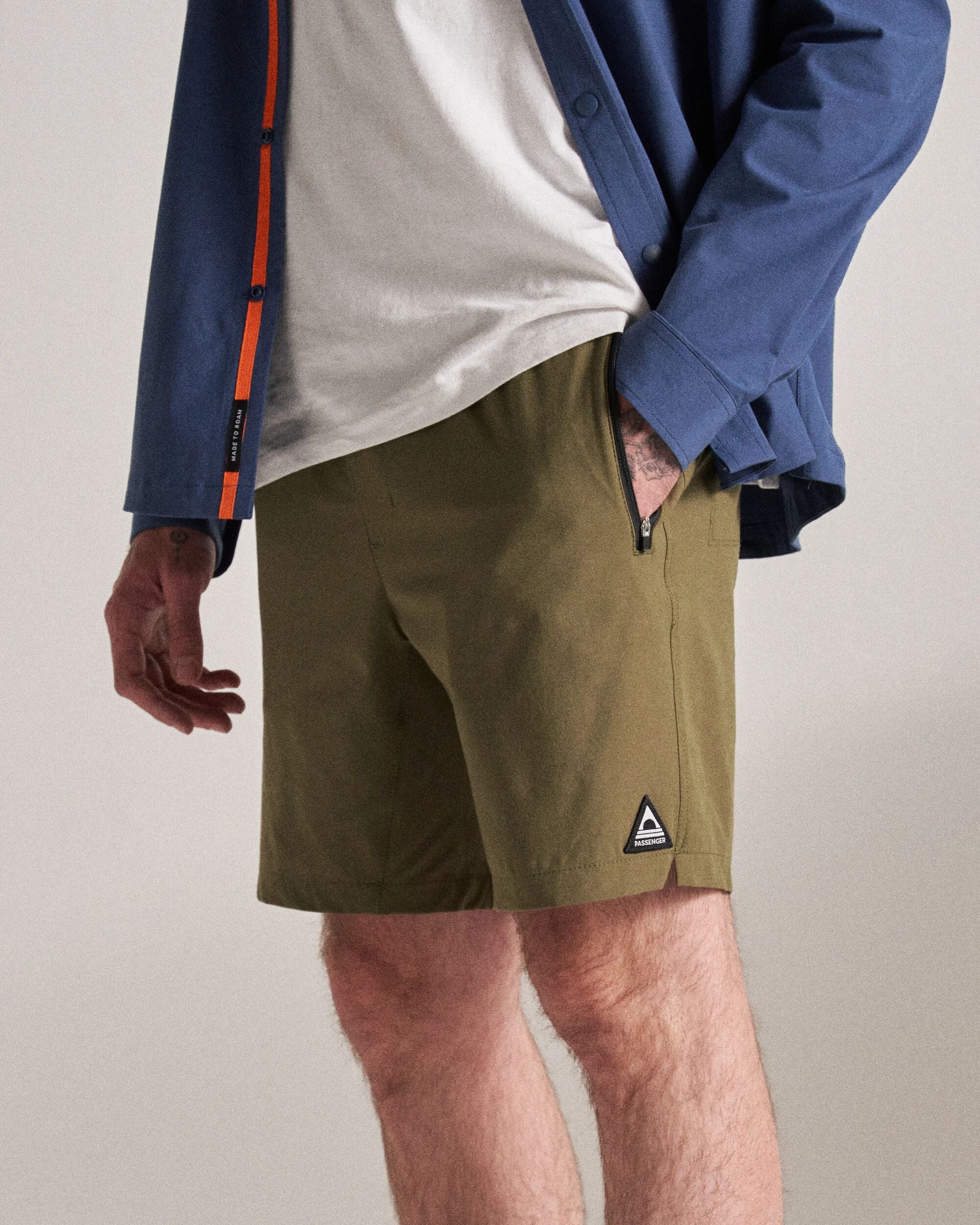 Traveller All Purpose Short - Khaki - Studio Model