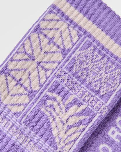 Thuring Merino Socks - Purple Haze - Flatlay