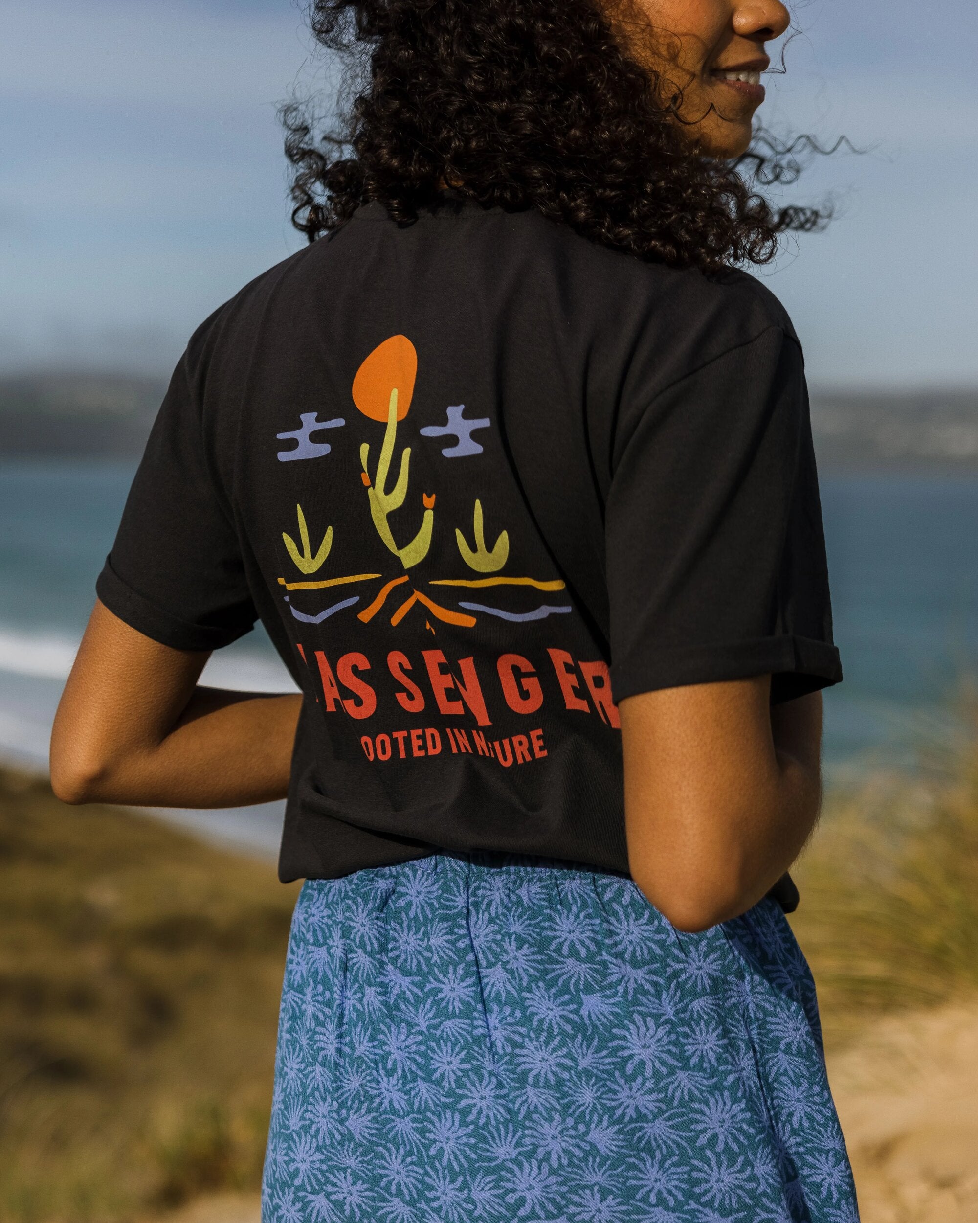 Planted Recycled Cotton T-Shirt - Black - Lifestyle