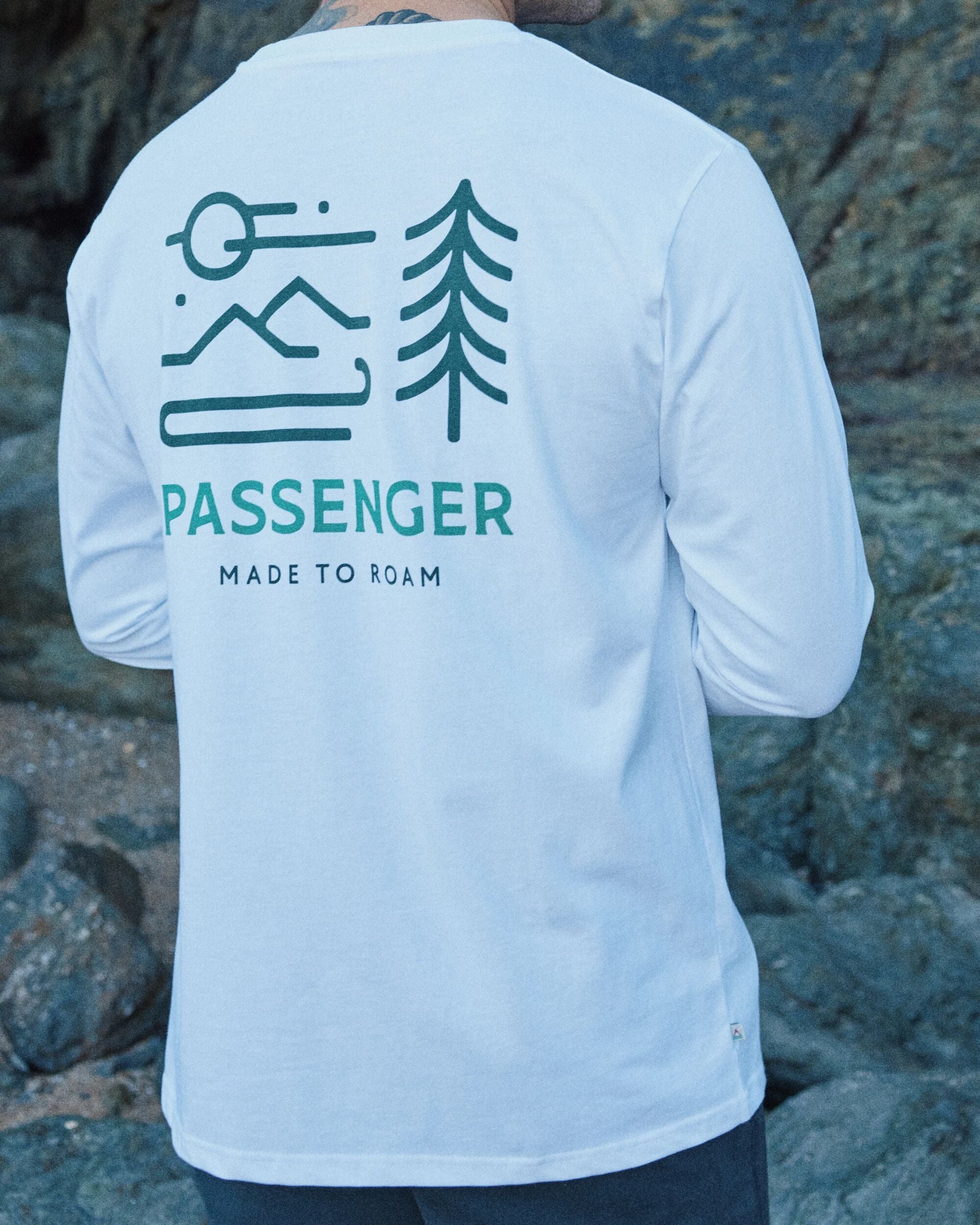 Phoenix Organic Cotton LS T-Shirt - White - Lifestyle