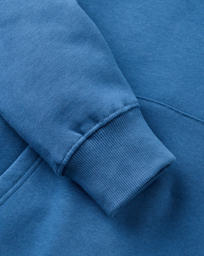 Laidback Relaxed Fit Hoodie - Dark Denim - Flatlay