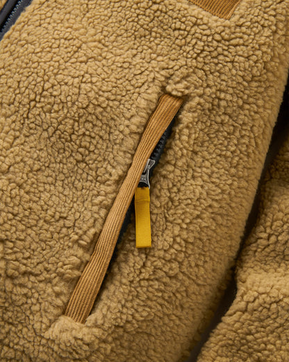 Trekker Recycled Deep-Pile Sherpa Fleece - Biscuit - Flatlay