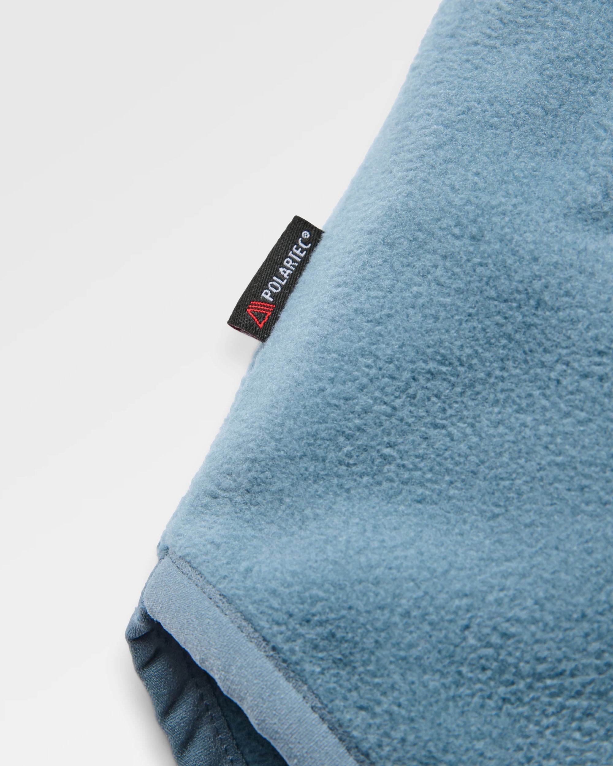 Beaumont Polar Hooded Fleece - Faded Denim - Flatlay